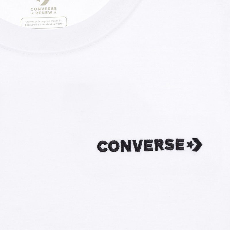 Converse T-Shirt CHEST HIT STRIP WDMK Short WHITE Kinder Sleeve für TEE 