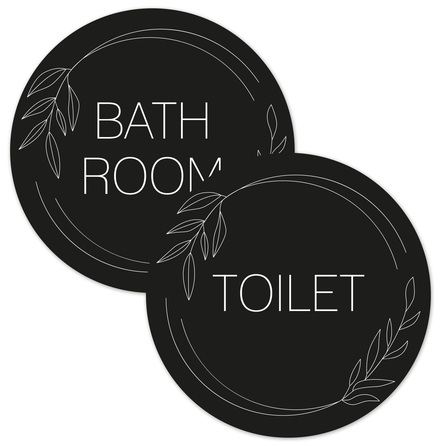 younikat Aufkleber Türaufkleber 2er Set Bathroom I you0049
