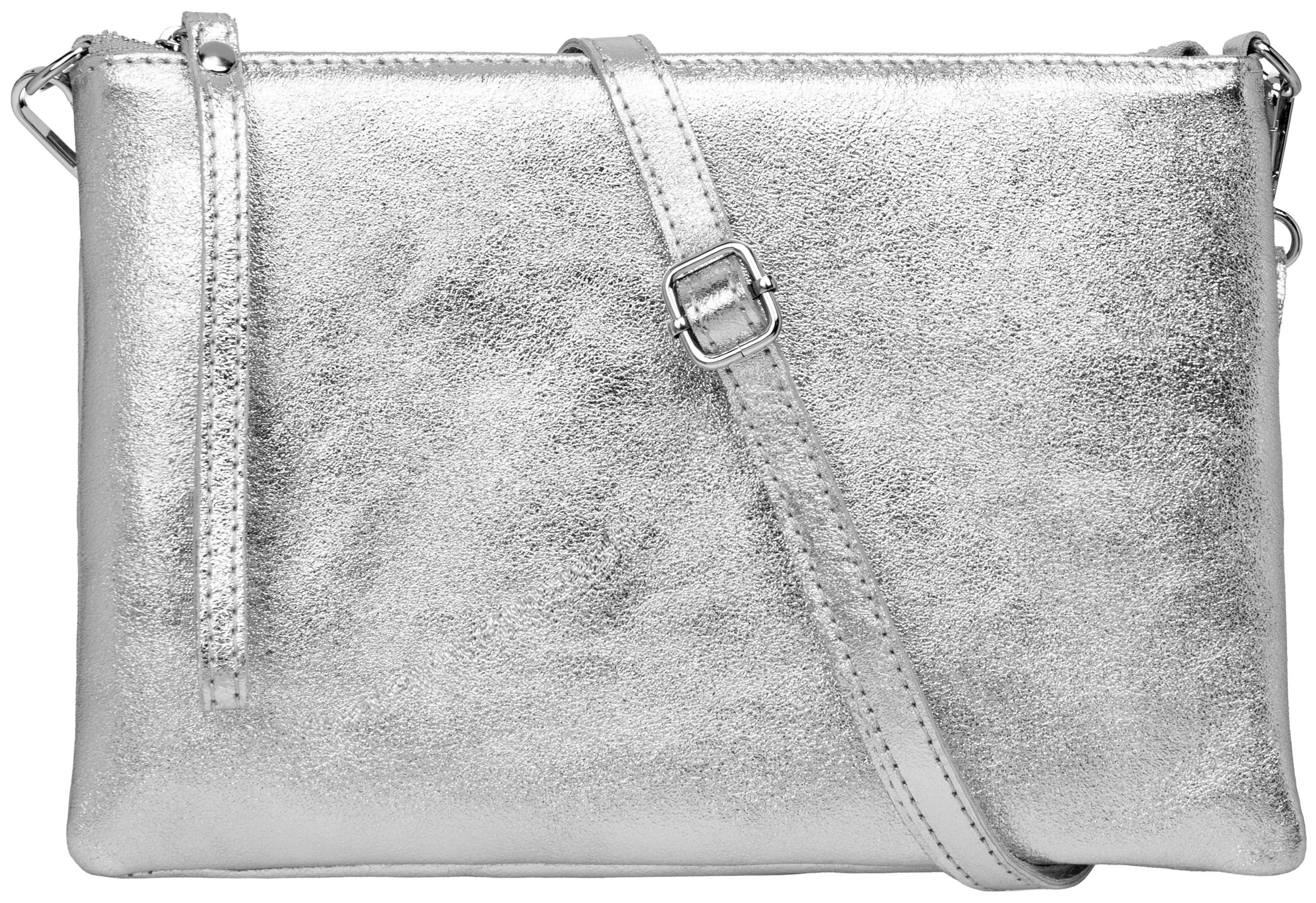 Caspar Clutch XL Leder Umhängetasche Damen günstig online kaufen