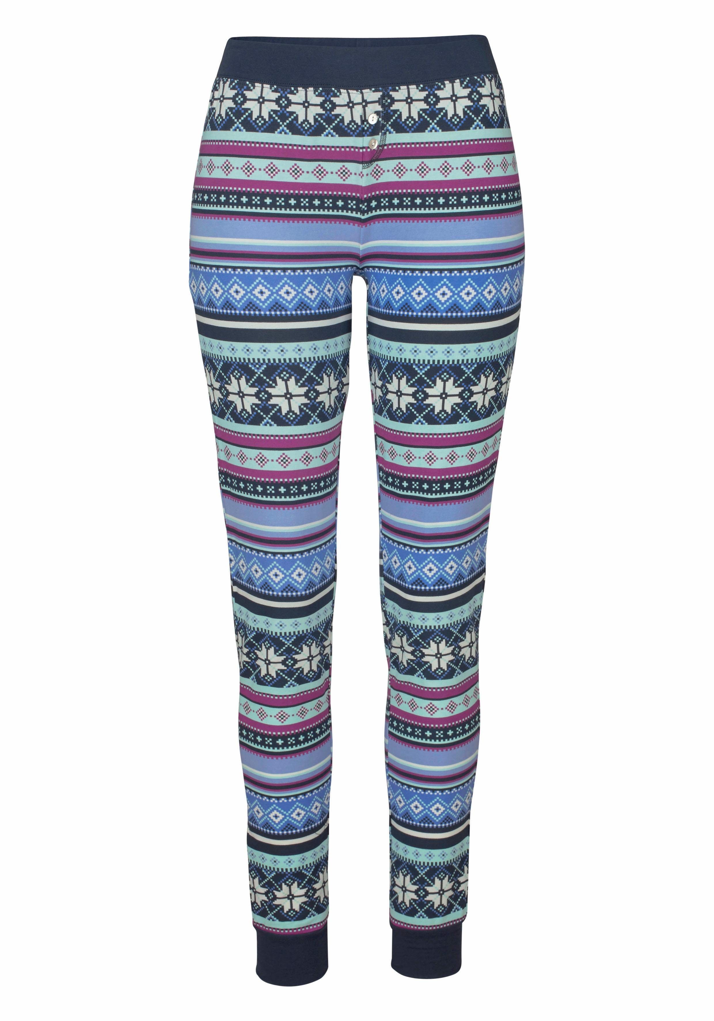 Bench. Pyjama (Set, 2 tlg) mit buntem Norwegermuster