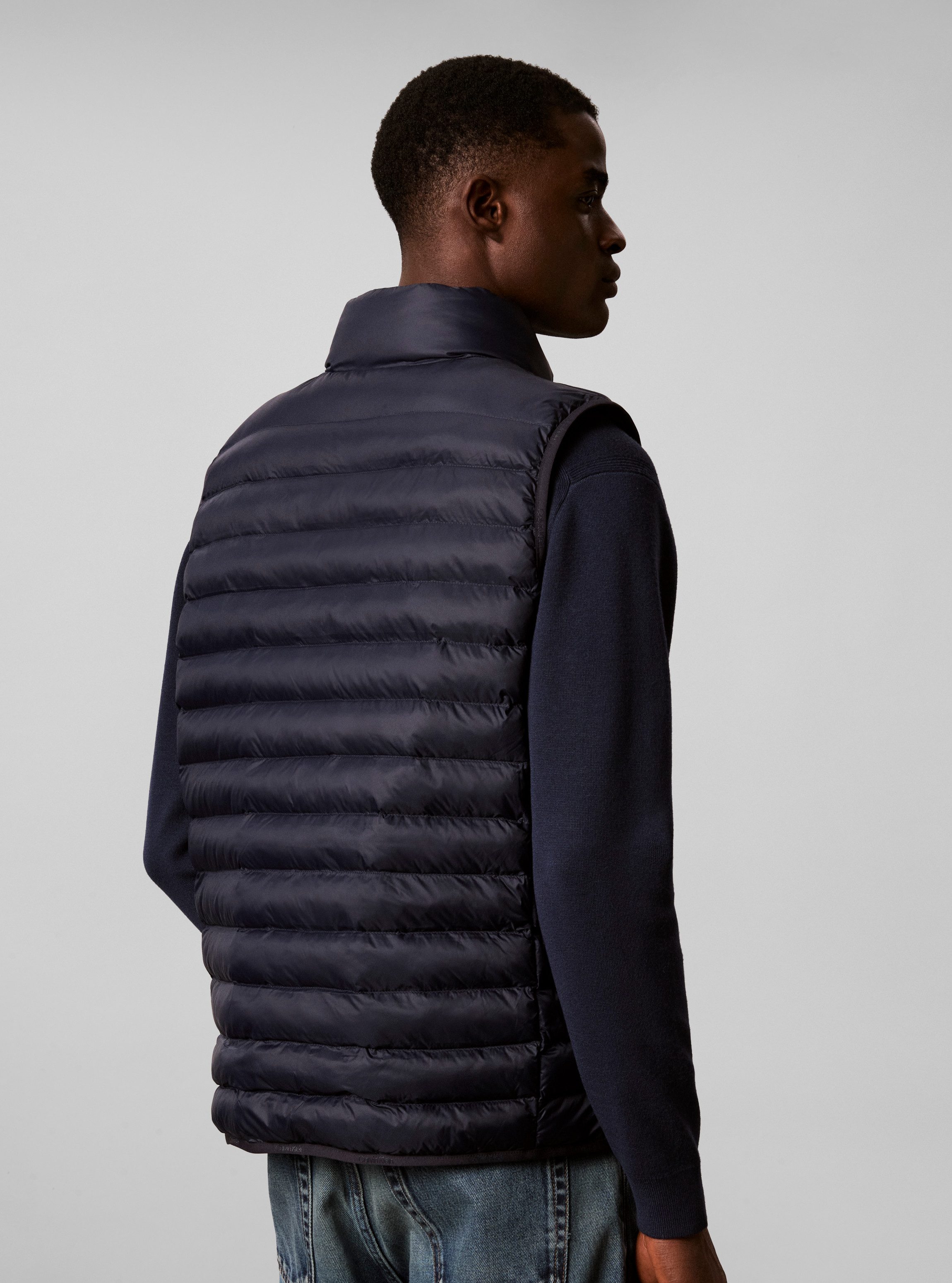 Calvin Klein Steppweste NYLON PUFFER VEST Regular fit mit Stehkragen