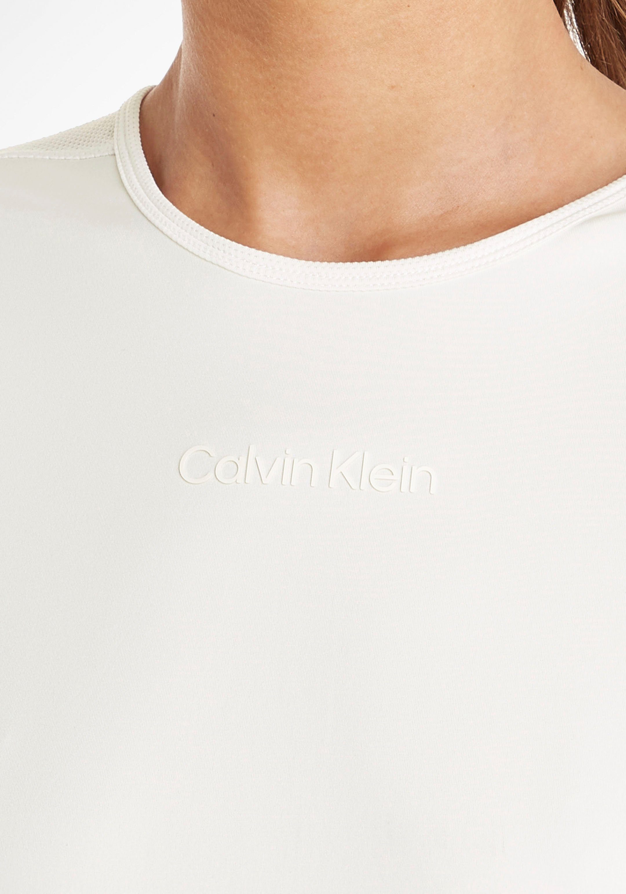 T-Shirt Calvin White Sport Klein Suede