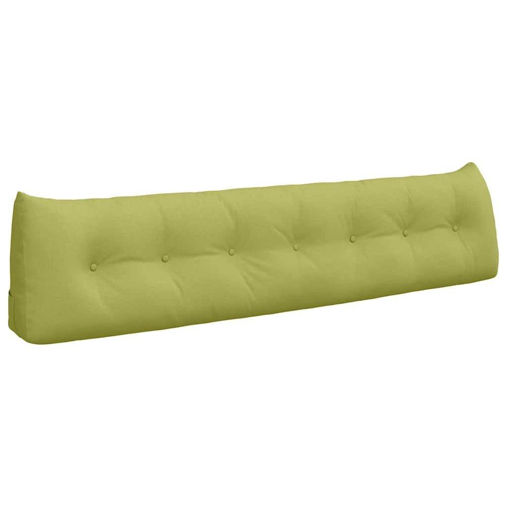 vidaXL Rückenkissen Rücken Kissen Hellgrün 200 x 24 x 50 cm Stoff, 1-tlg.