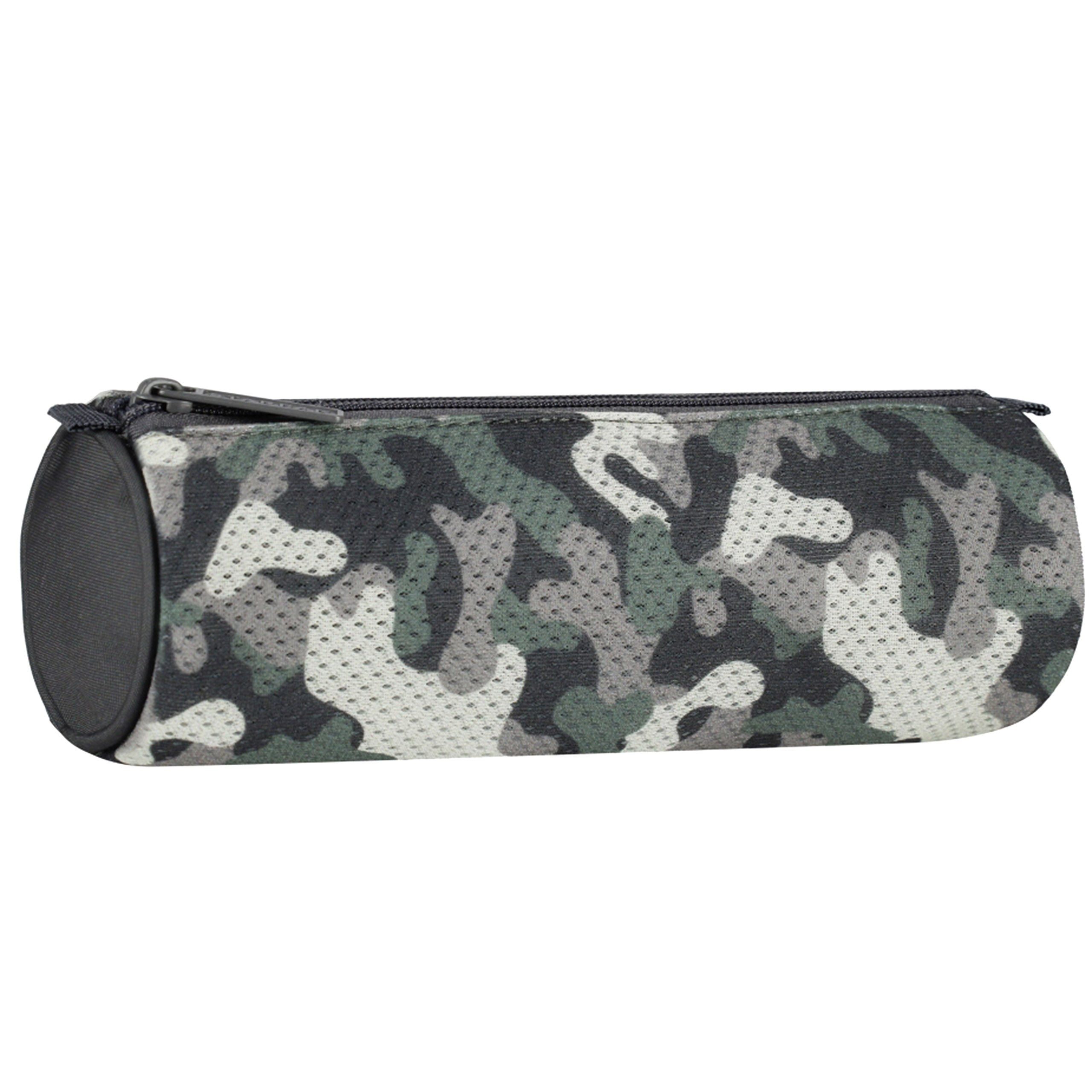 Sarcia.eu Federmäppchen Tarnfarben Federmäppchen mit Netz, für Jungen 22x8x8cm