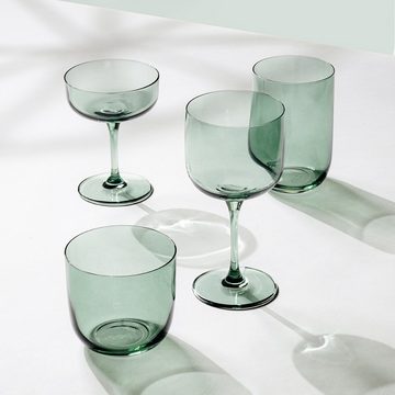 like. by Villeroy & Boch Tumbler-Glas Like Sage Wasserglas, 280 ml, 2 Stück, Glas