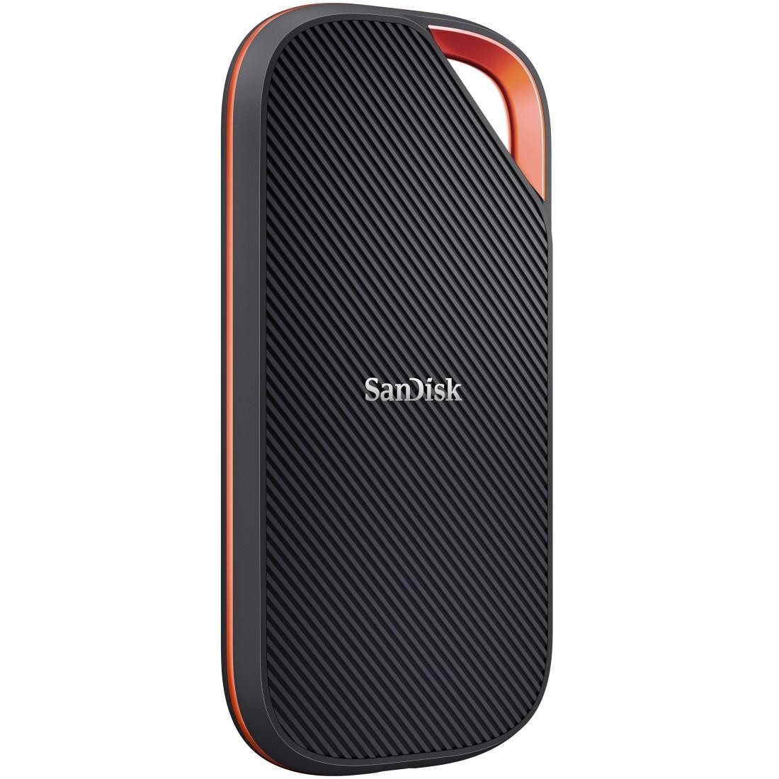 Sandisk SSD Extreme Pro Portable, USB4 SSD-Festplatte (2000 GB) 3,5" 3800 MB/S Lesegeschwindigkeit, 3700 MB/S Schreibgeschwindigkeit