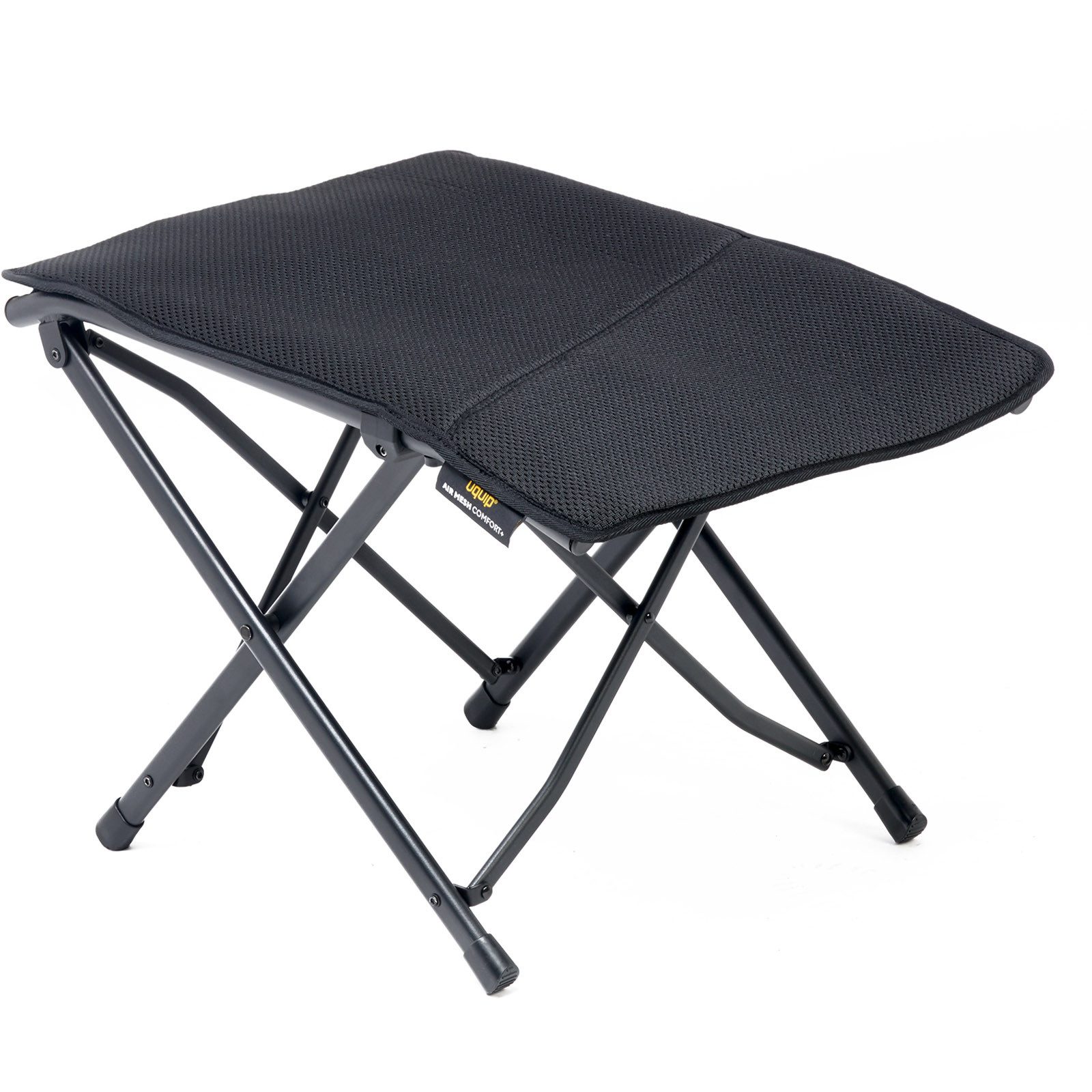 UQUIP Campinghocker Fußablage Finley Air Mesh Fußbank Campingstuhl, Klappstuhl Hocker Stahl