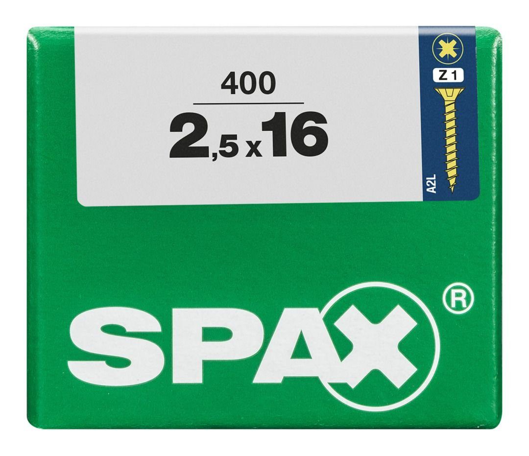 SPAX mm Holzbauschraube x 1 PZ 16 Universalschrauben - 2.5 Spax 400