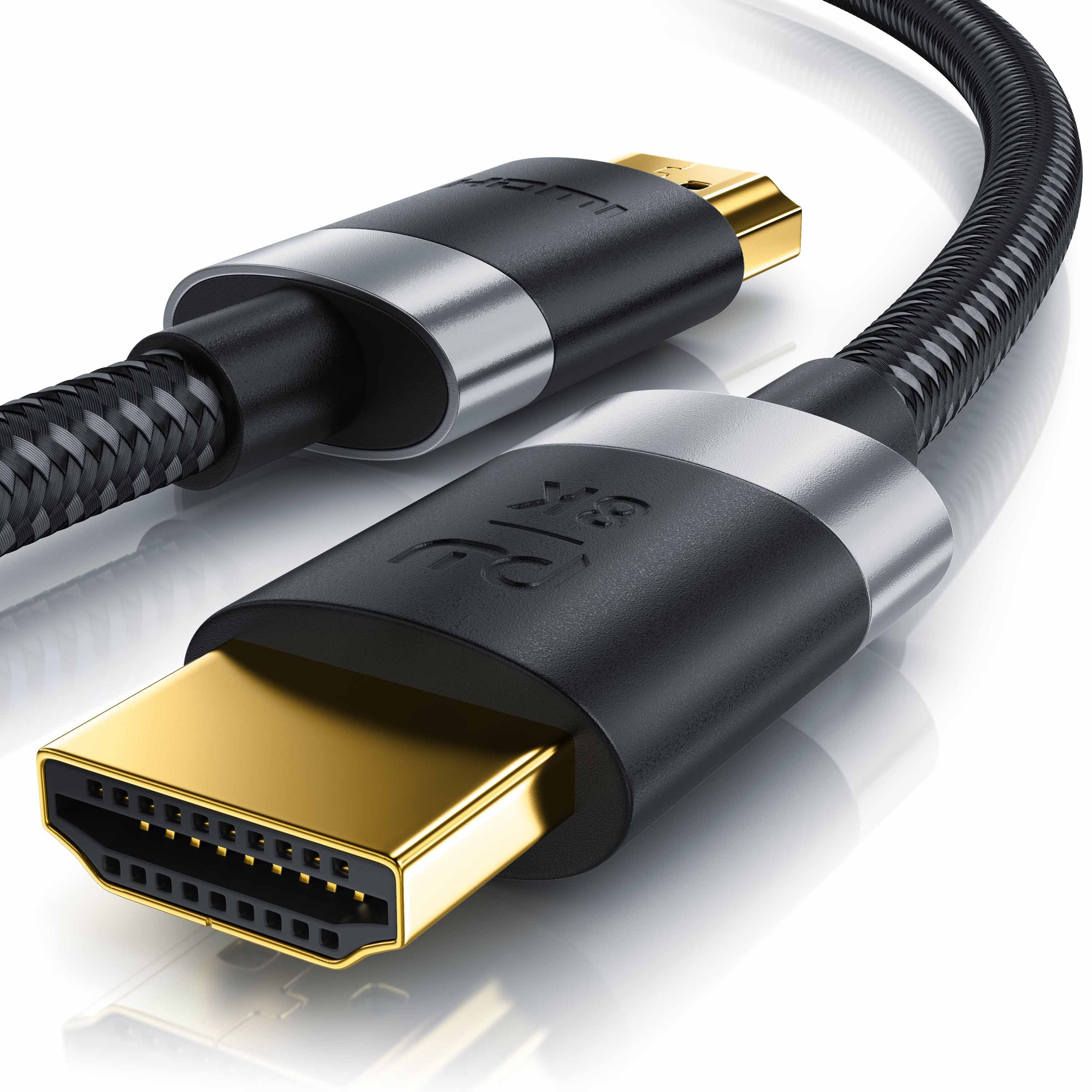 Primewire Hdmi-кабель, 2.1, HDMI Typ A (25 cm), 8K @ 120Hz / 4K @ 240Hz DSC, Ultra High Speed, Nylonummantelung, 0,25m