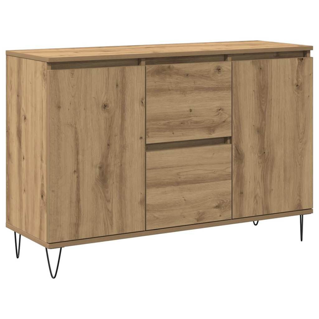 vidaXL Sideboard Sideboard Artisan-Eiche 101,5x35x70 cm Holzwerkstoff (1 St)