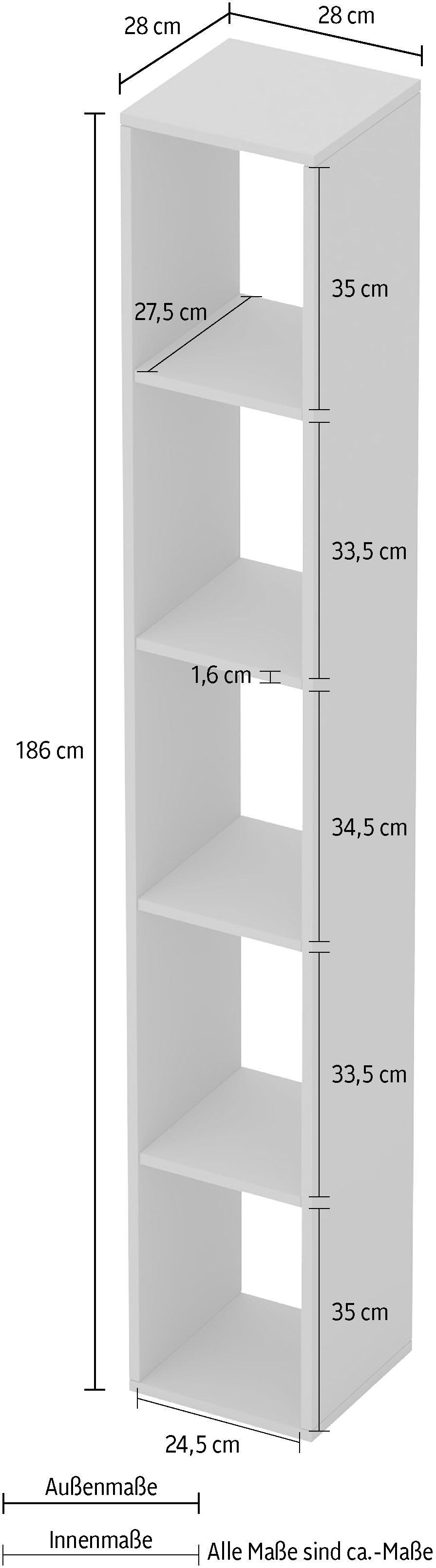 INOSIGN Standregal Infinity Höhe 186 cm, günstig online kaufen