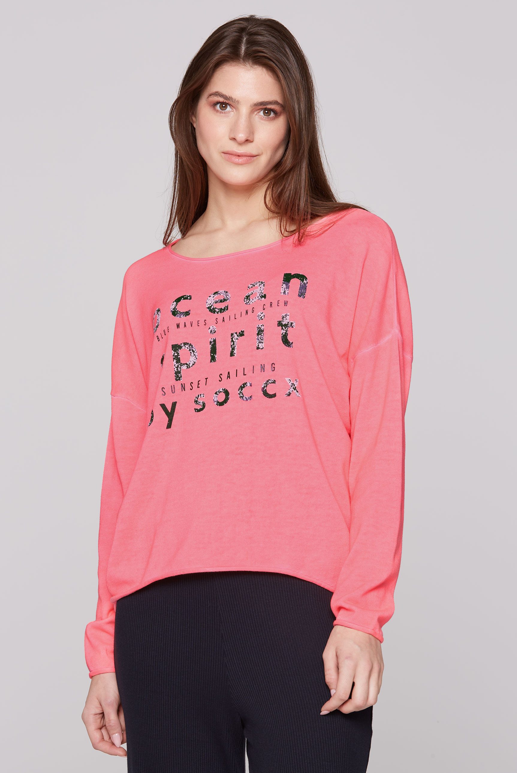 SOCCX Strickpullover SOCCX Oversized Pullover mit günstig online kaufen