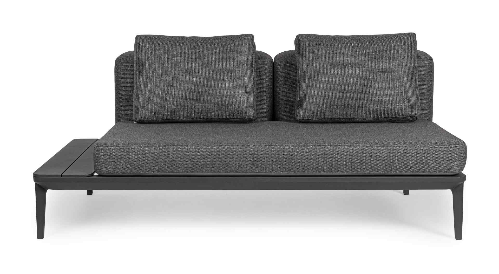 Feeling4Home Gartensofa Matrix aus Aluminium, Anthrazit