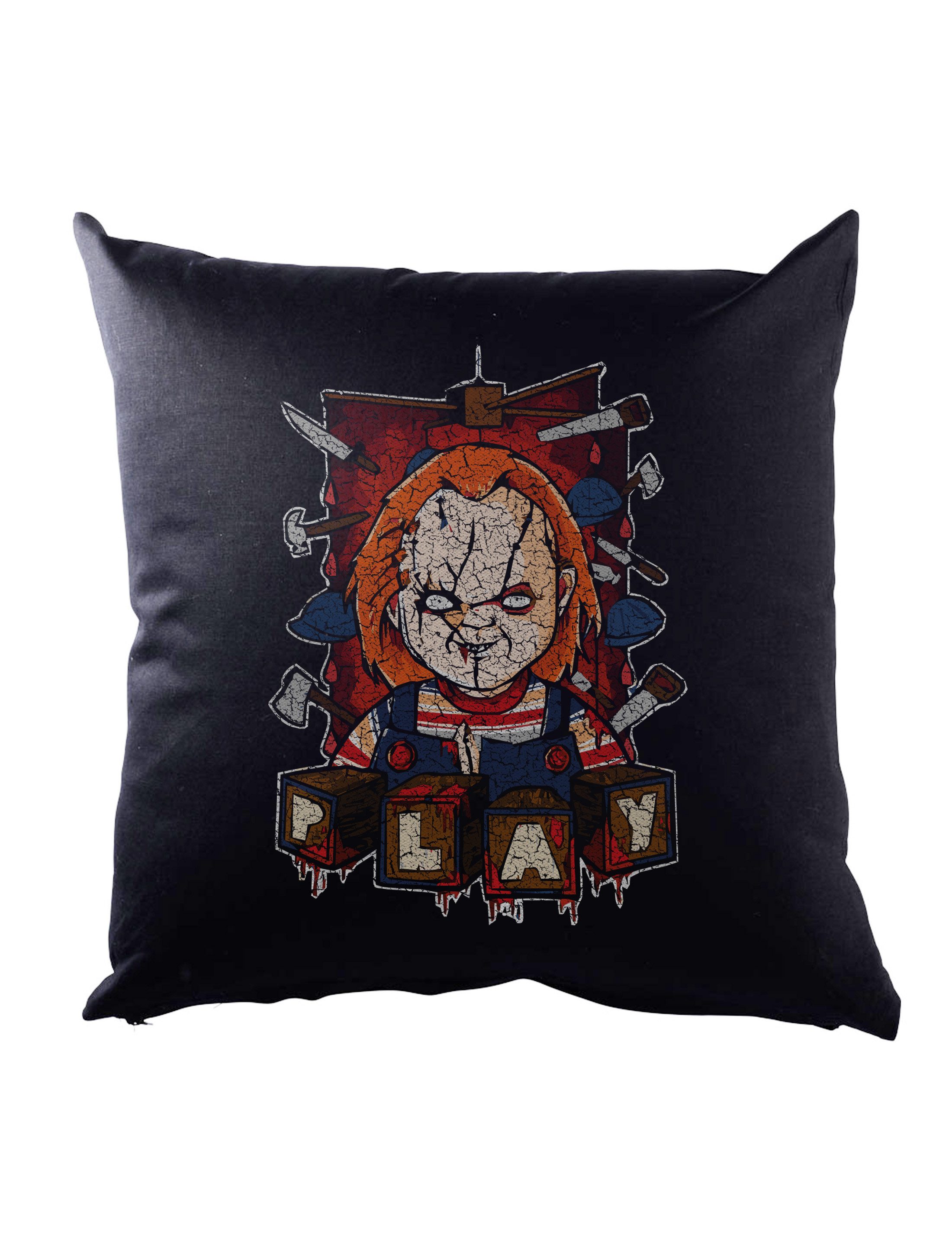 Dekokissen Play Doll Dekokissen Halloween Blood Bloody Chucky Child's Blut Horror