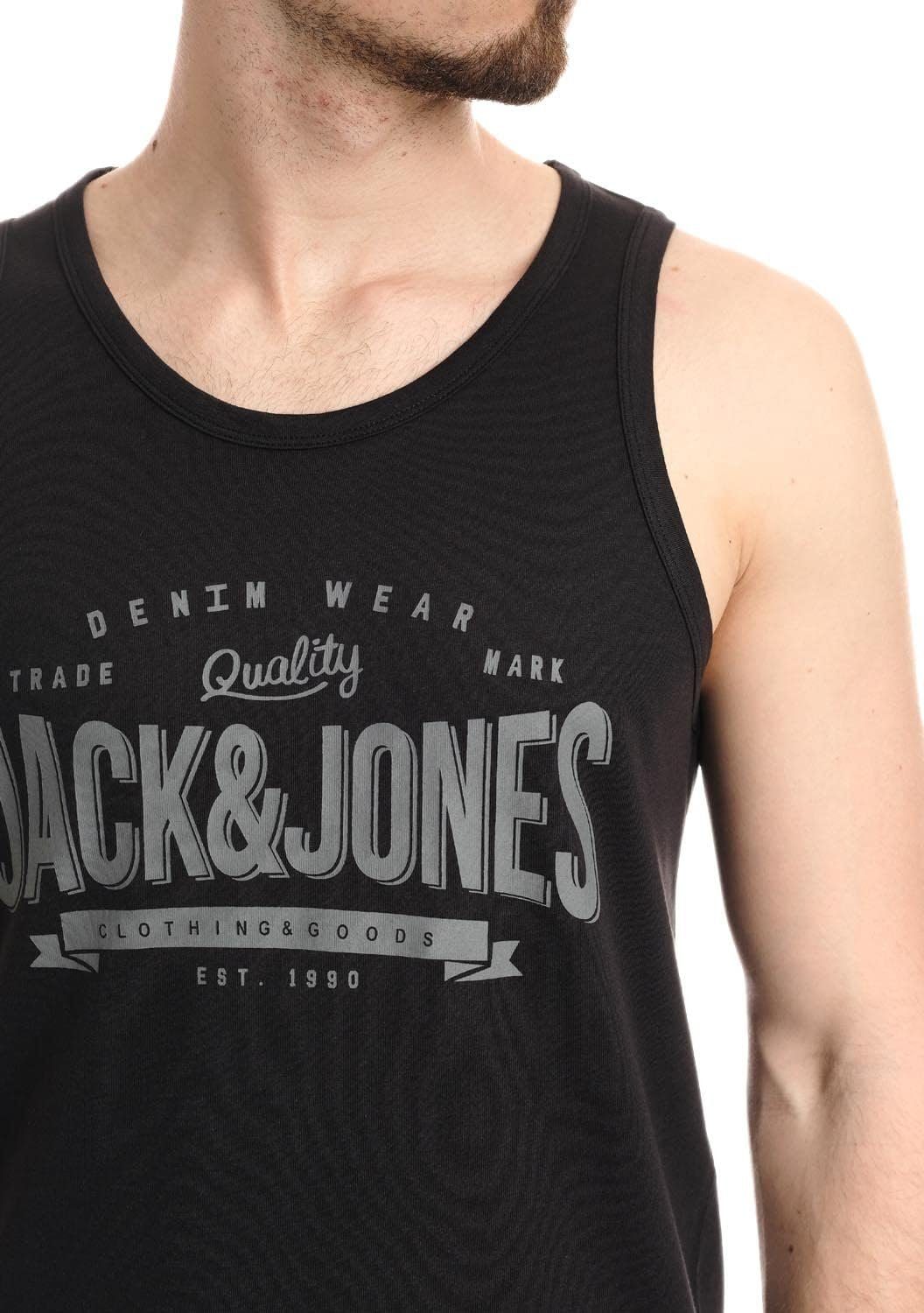 Jack & Jones Tanktop Bedrucktes Shirt aus Baumwolle (2er-Pack) mit Print – Bild 4 von 5