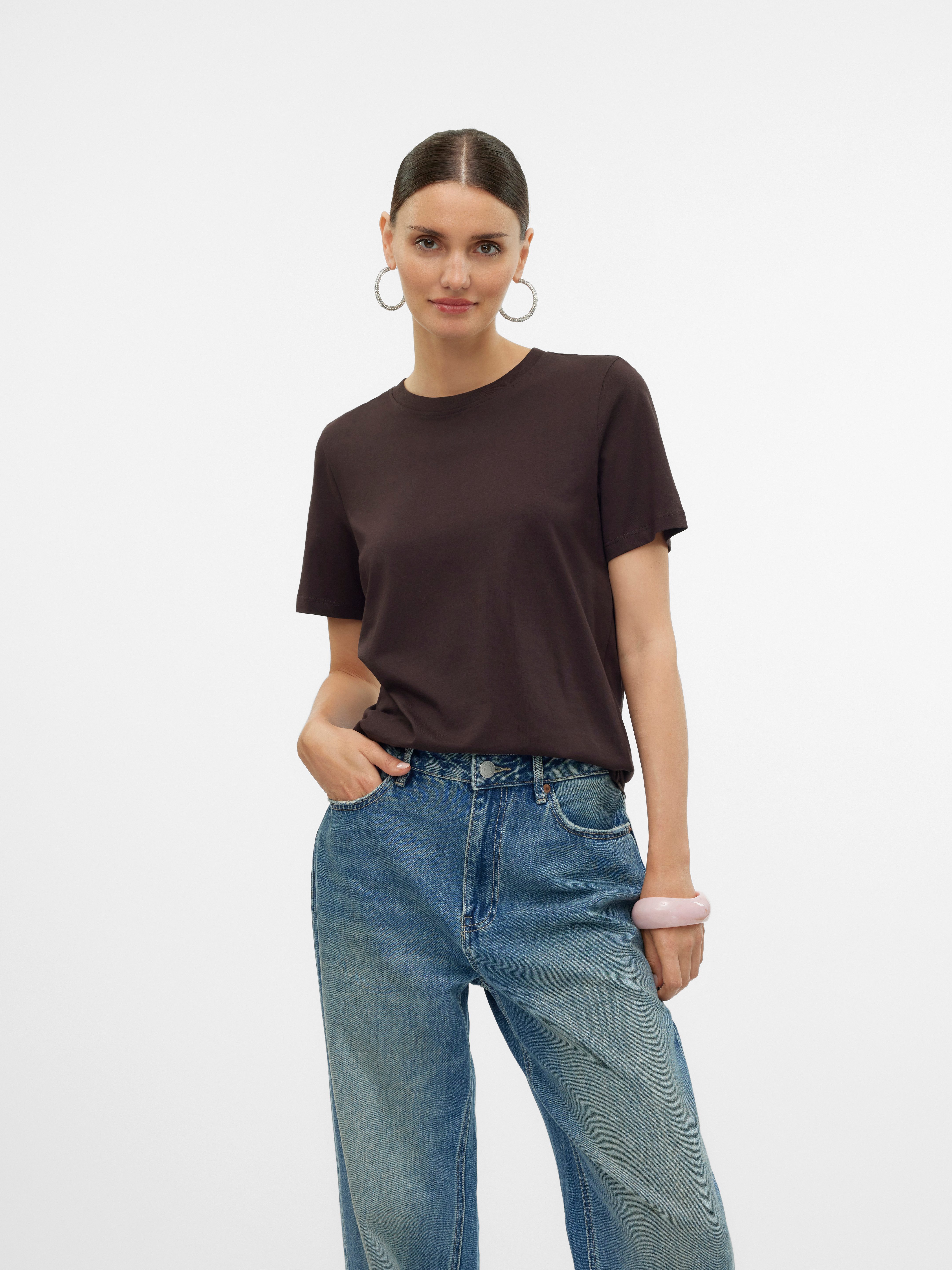 Vero Moda Kurzarmshirt VMPAULINA SS T-SHIRT günstig online kaufen