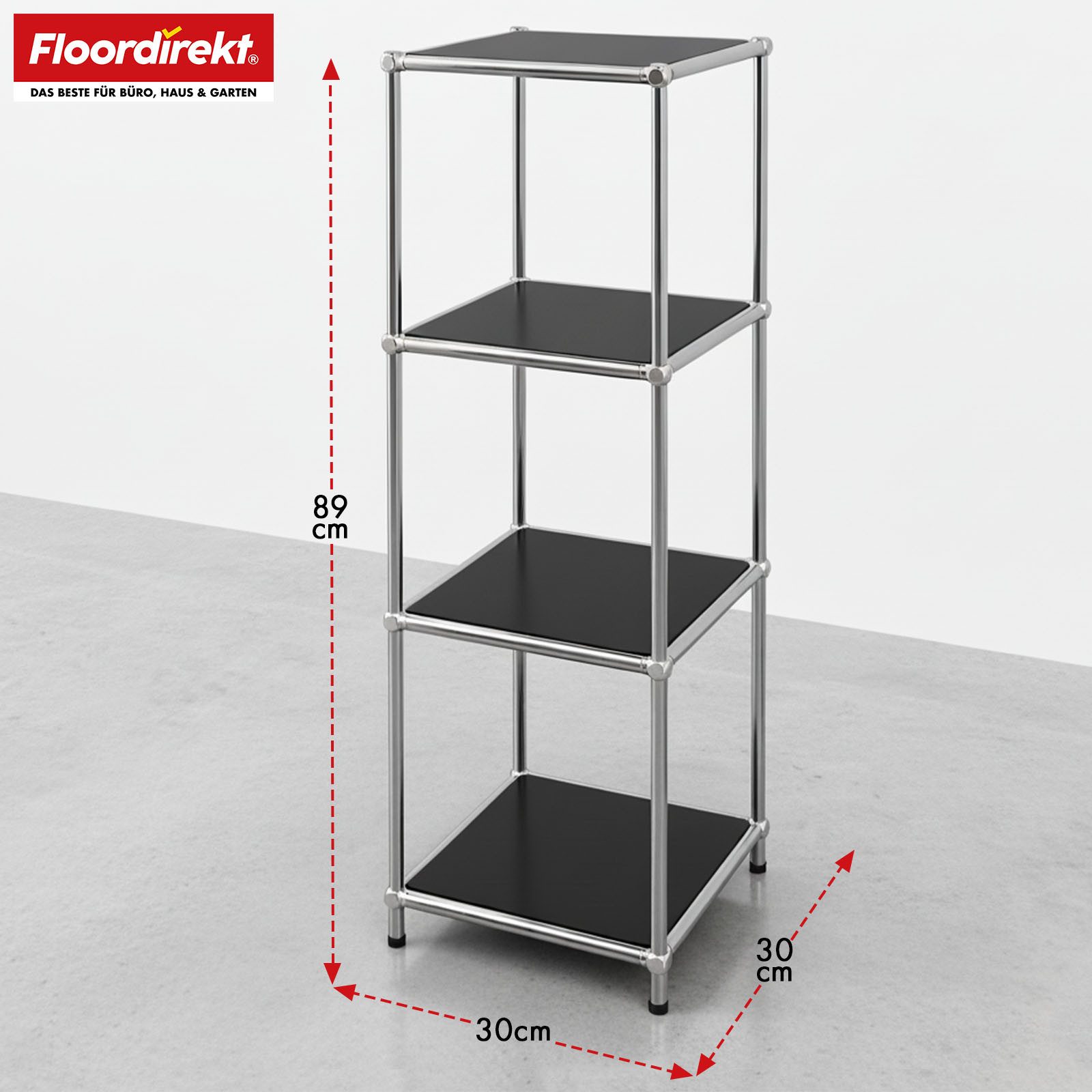 Floordirekt Standregal Concept Epure MK-005 Metallregal, B30 × T30 × H89 cm günstig online kaufen