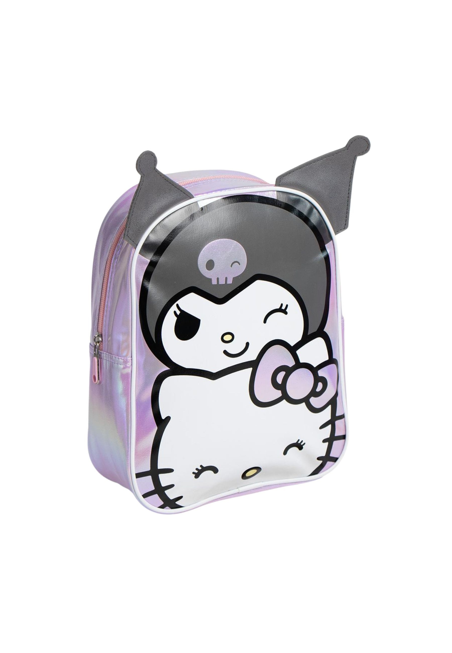 SANRIO Rucksack Kinder Rucksack Charakter Applikationen Hello Kitty Kuromi (Set)