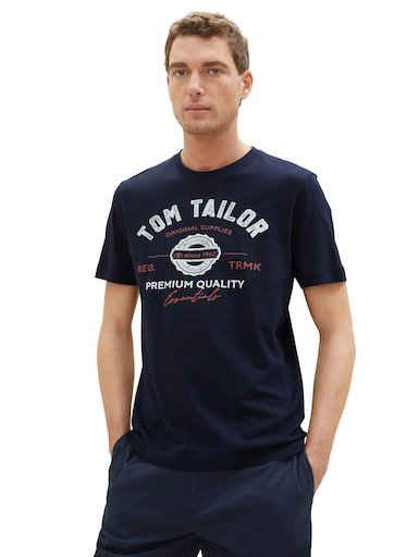 TOM TAILOR T-Shirt mit großem Logofrontprint