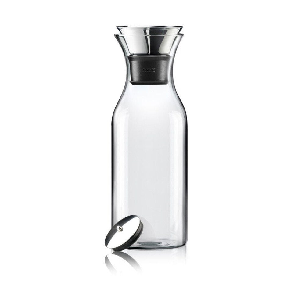Eva Solo Karaffe Kühlschrankkaraffe 1 l klar, Kühlschrankkaraffe, Ø10cm, Borosilikatglas