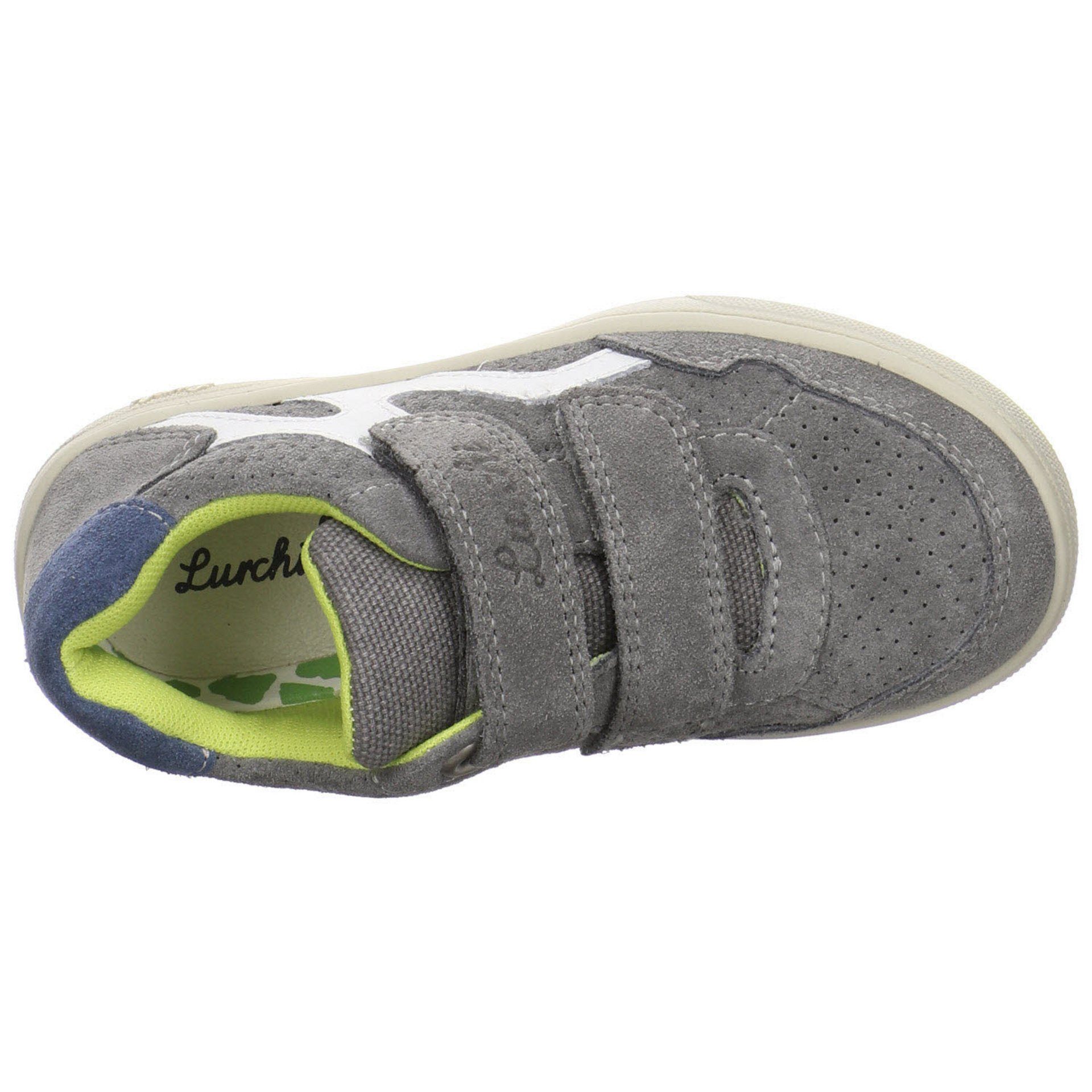 Lurchi Jungen Schnürhalbschuhe Dominik Klettschuh GREY Sneaker Veloursleder