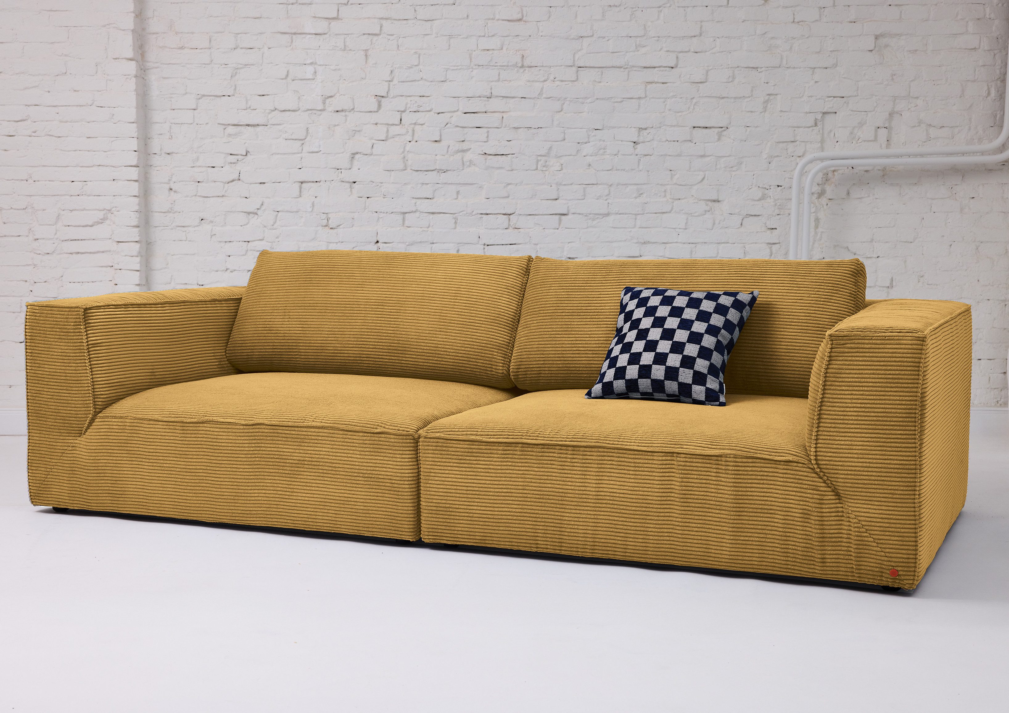 HOME OF COLORS Big-Sofa BIG CUBE – das kubische Sofa mit extra-tiefem, soften Sitzgefühl, in weichem Cordstoff – in vielen schönen Farben