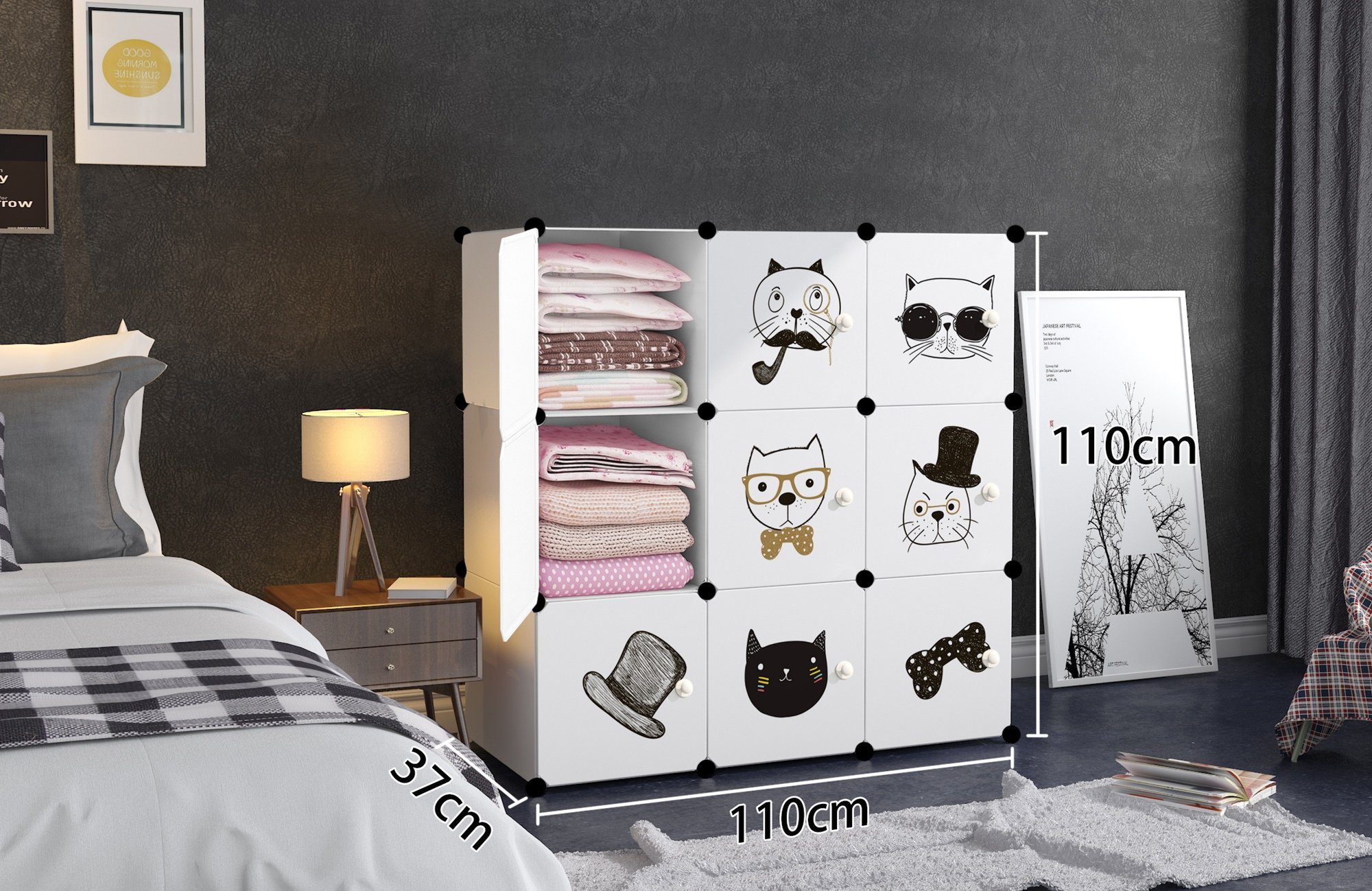 Kids Collective Kinderkleiderschrank Modularer Schrank für günstig online kaufen