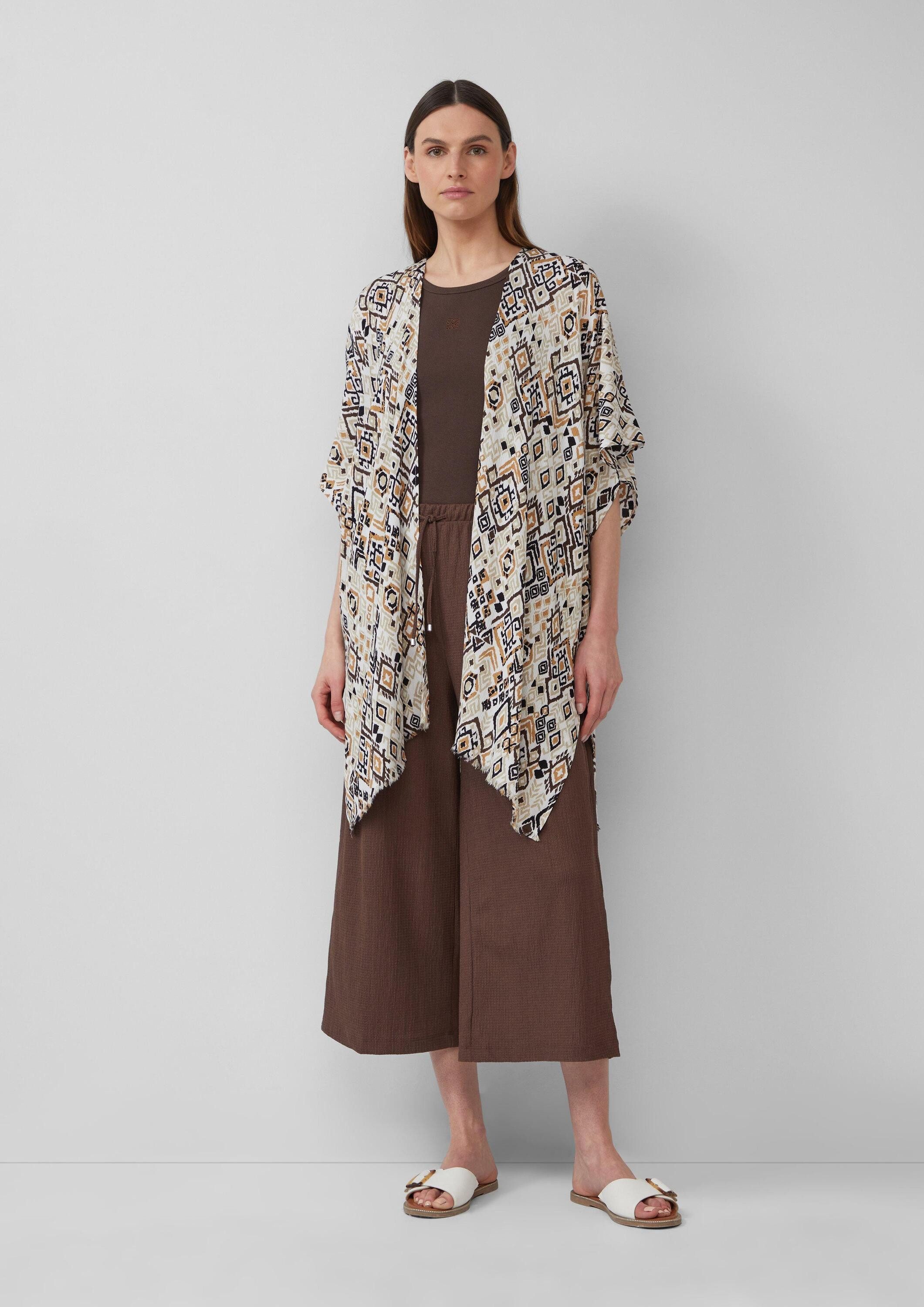 s.Oliver Poncho Indoor-Poncho Poncho mit Artwork