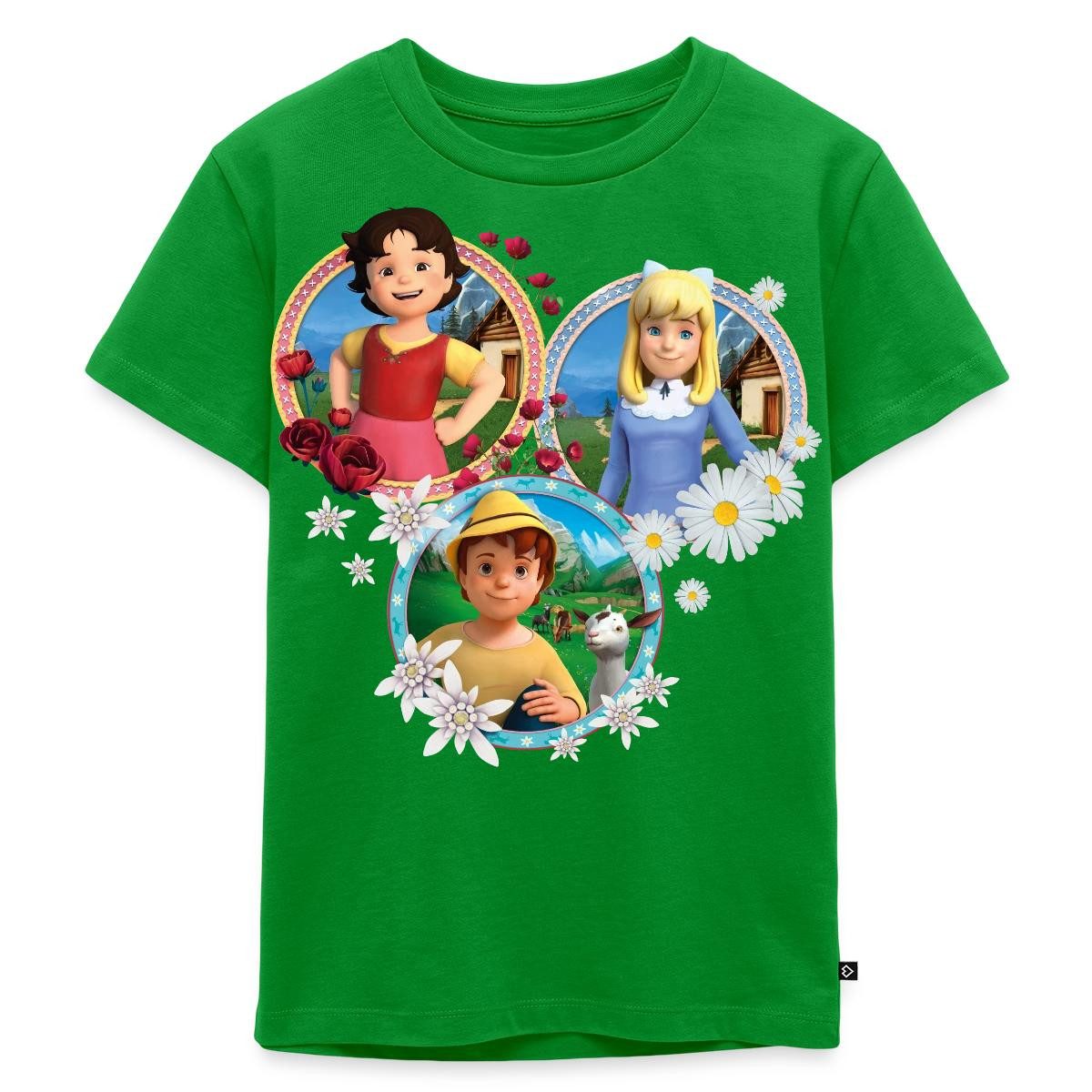 Spreadshirt T-Shirt Heidi Kacheln Zusammen Mit Peter Und Clara Freunde Kinder Premium T-Sh (1-tlg)