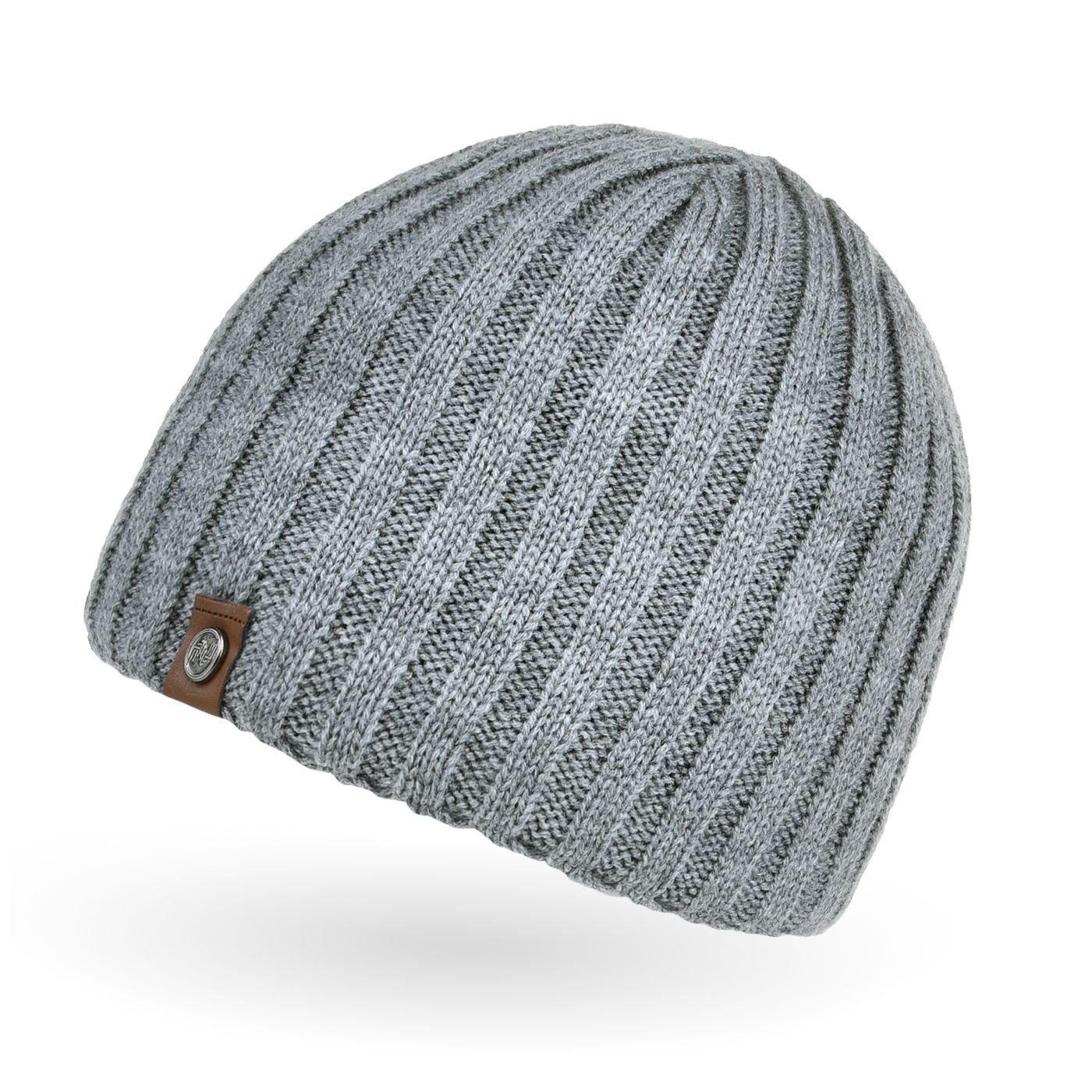 Neverless Strickmütze Herren Beanie Wintermütze Strickmütze Rippstrick günstig online kaufen