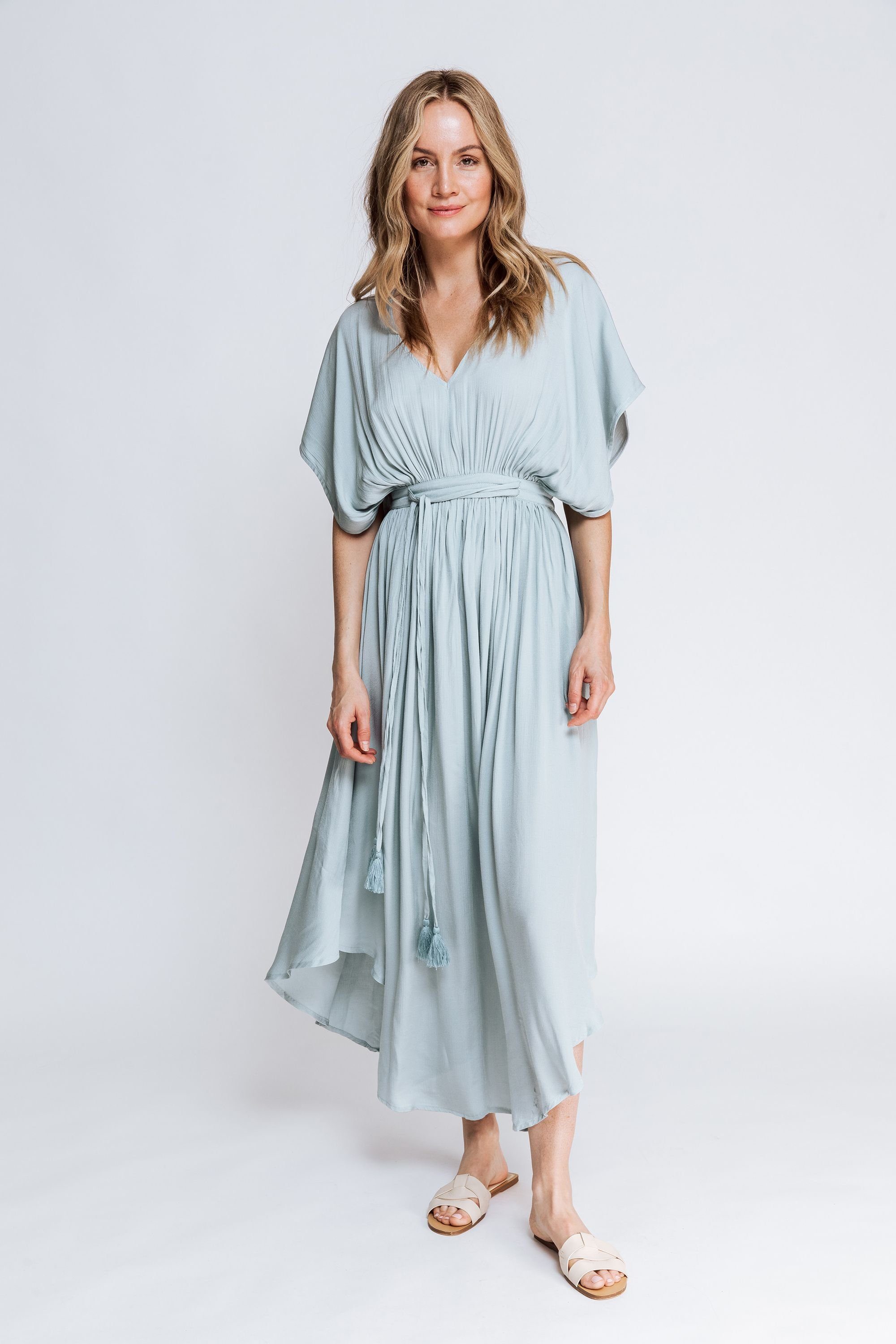 Zhrill Shirtkleid Maxi Sommerkleid VASSE Grün günstig online kaufen