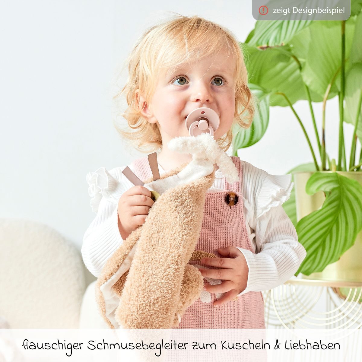 Nattou Schnuffeltuch Teddy - Bär, Baby Schmusetuch Kuscheltuch Einschlafhilfe