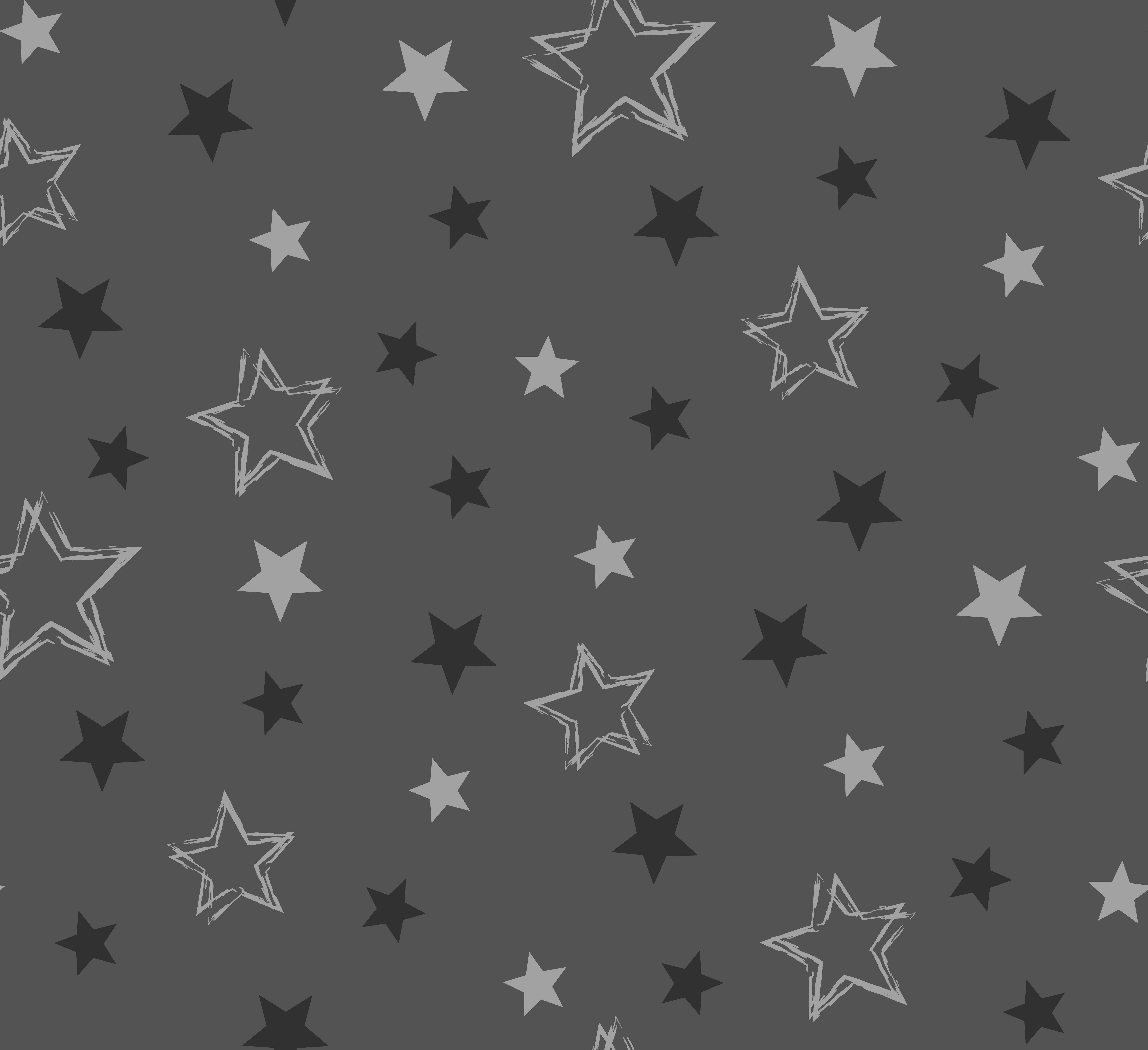 Vorhang STARRY, DELAVITA, bedruckt, (1 verschiedene Ösen blickdicht, St), anthrazit Größen blickdicht