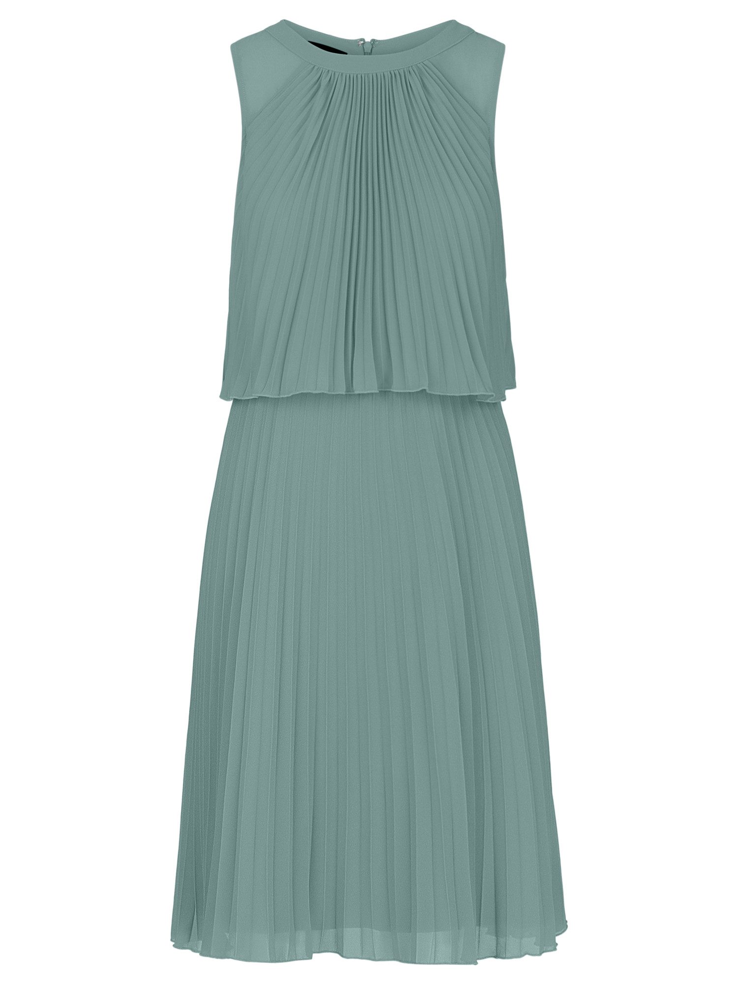 Apart Cocktailkleid mit rundem Ausschnitt und schmalem, sichtbaren Halsring