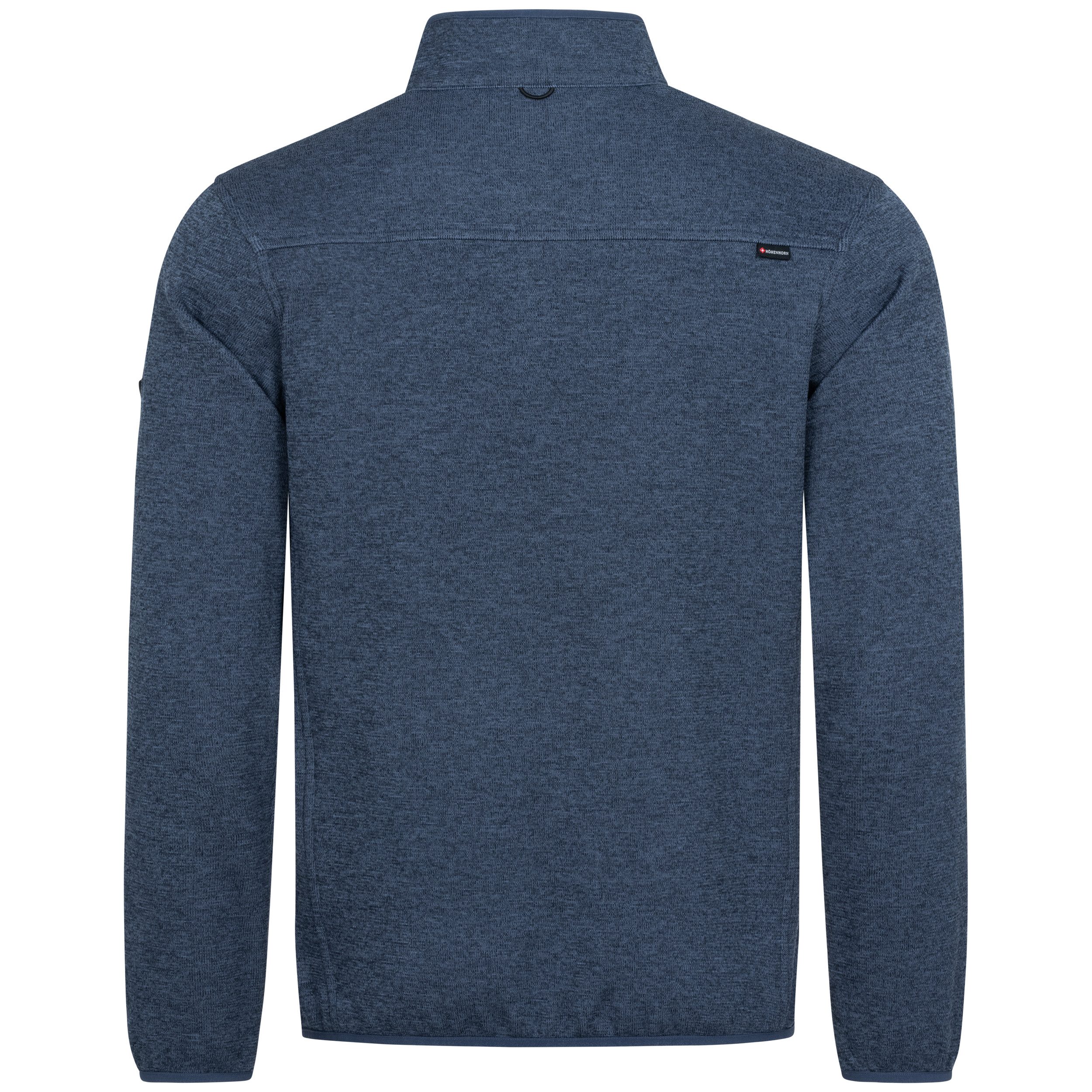 Höhenhorn Fleecepullover Swissfels Herren Strickfleece Pullover Sweatshirt 1/4 Zip für Männer Microfleece-Innenseite, Atmungsaktiv