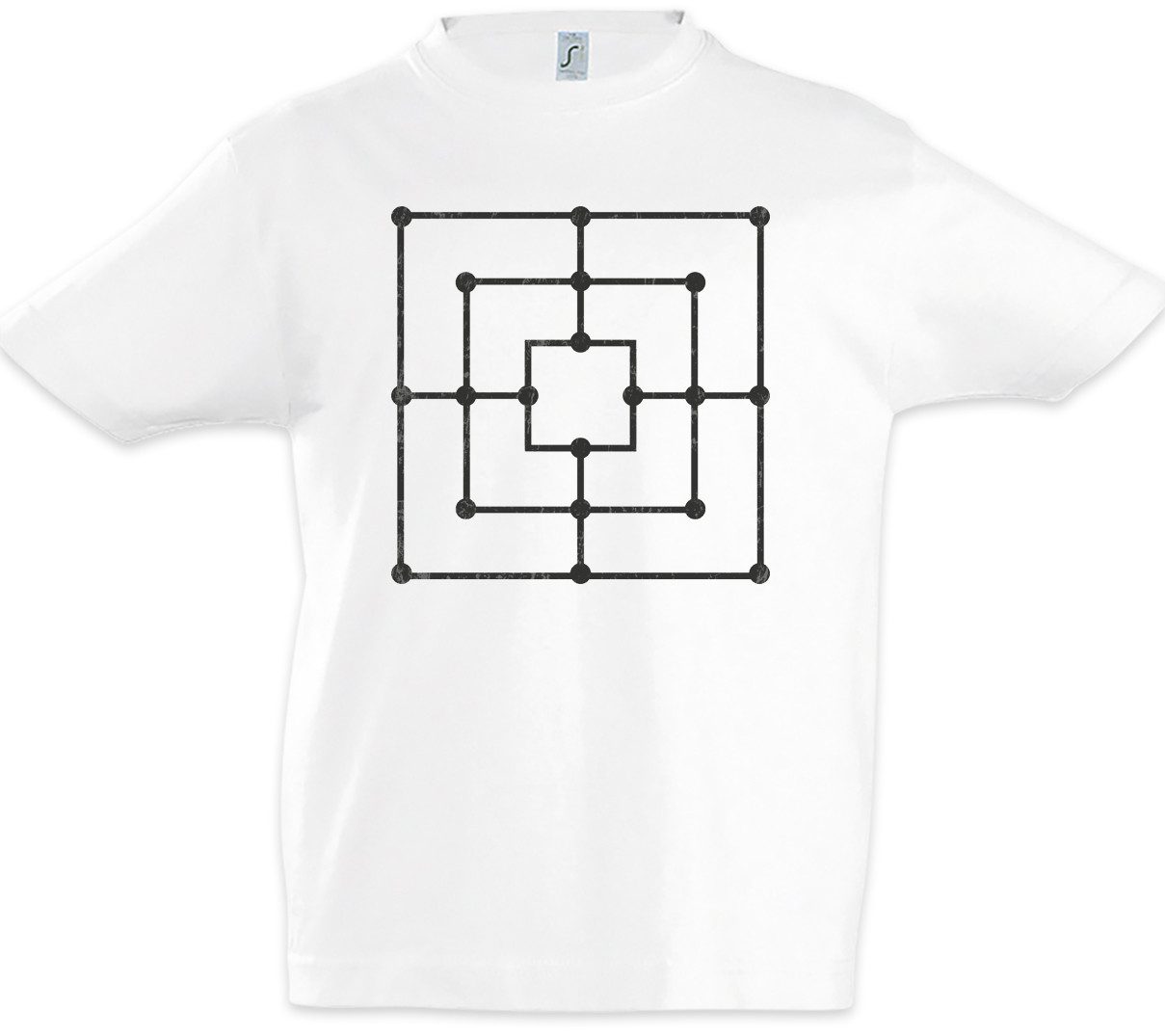 Urban Backwoods Print-Shirt Nine Men's Morris Kinder T-Shirt Mühle Mill Mills Spielbrett (1-tlg) Brettspiel Board Game Gamer