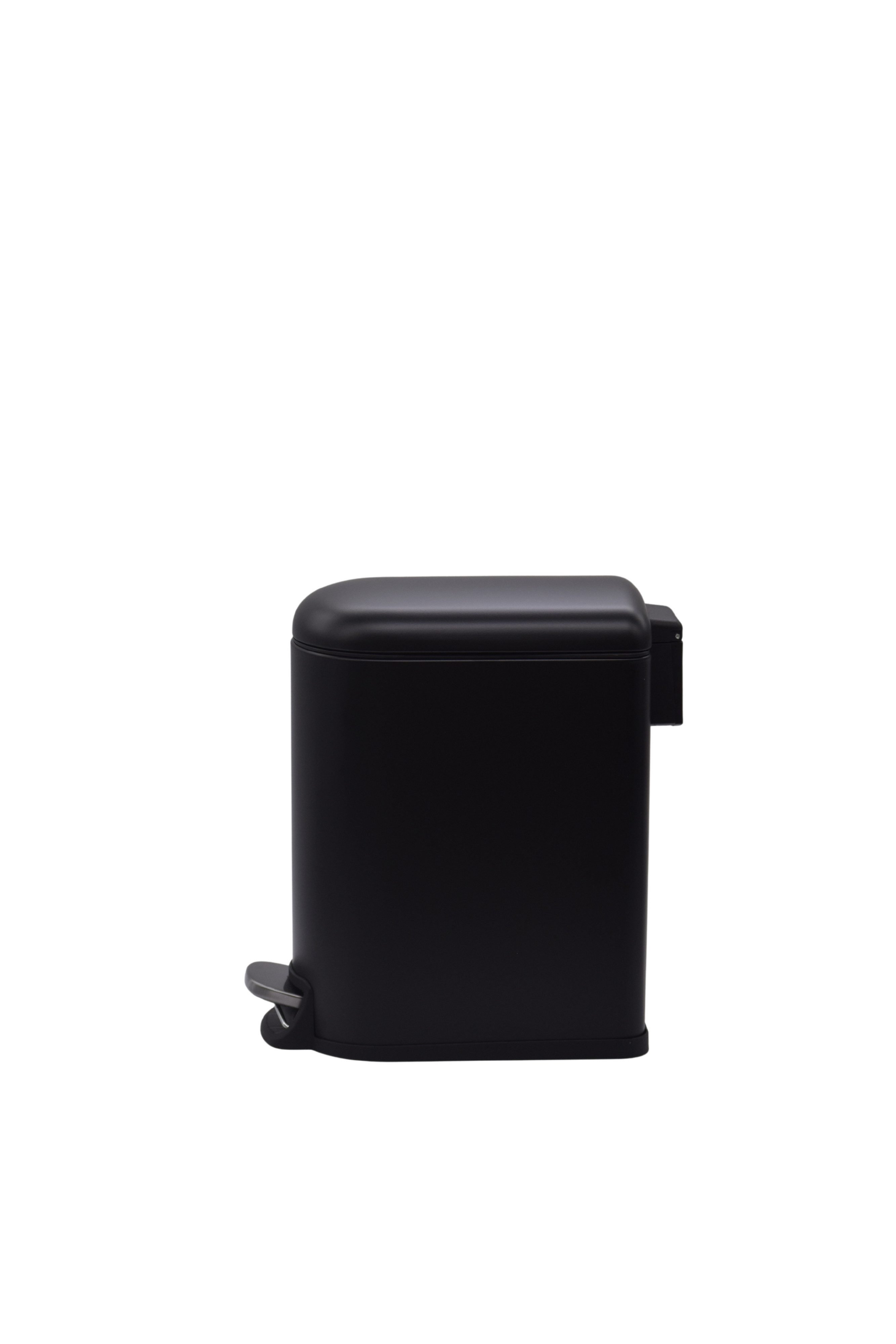 Euroshowers GmbH Kosmetikeimer Classic Schwarz 5 l mit Inneneimer, mit Pedal und soft-close Deckel