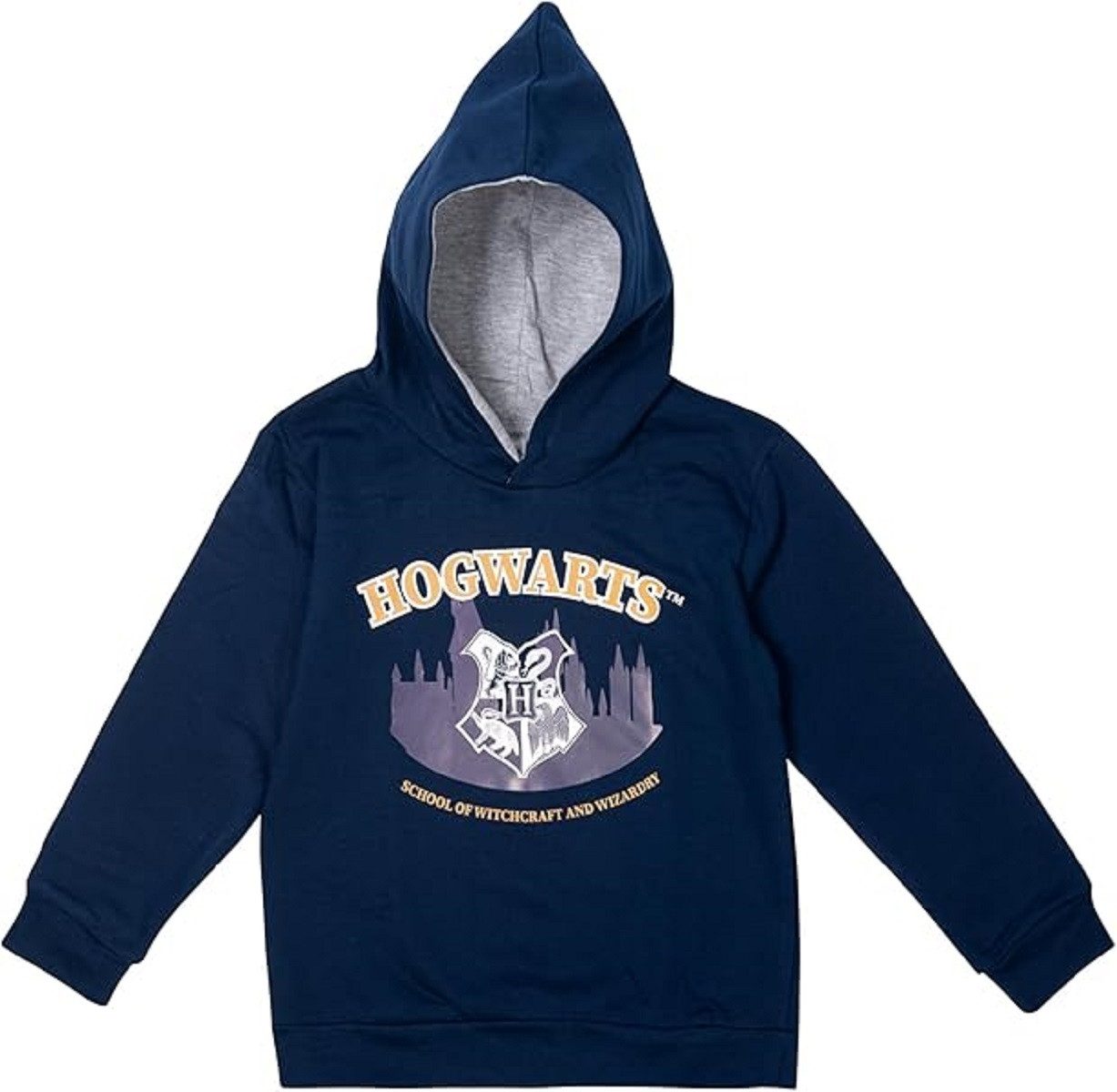 Sweatshirt Harry Potter - Skyline mit Wappen - Hoodie