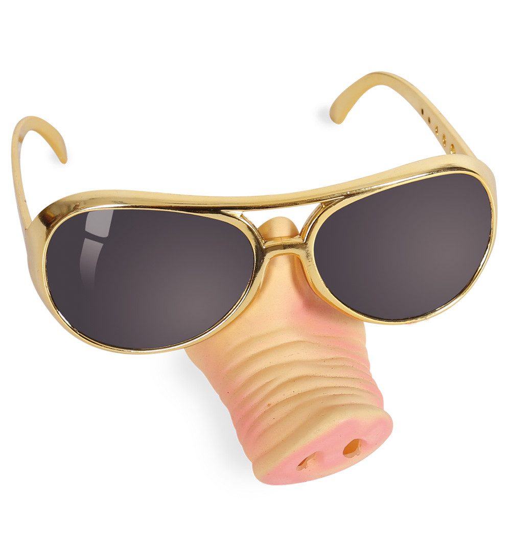 Verkleidungsmaske Brille mit Schweinenase Schweinsnase Halloween Karneval Fasching Party