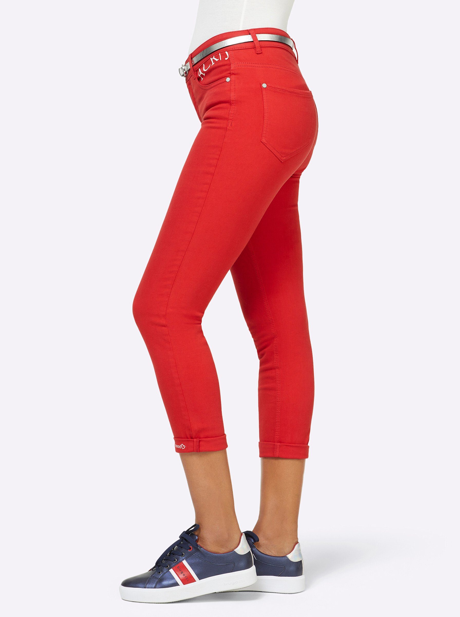 ascari Bequeme Jeans Edel-Jeans leicht vertieft