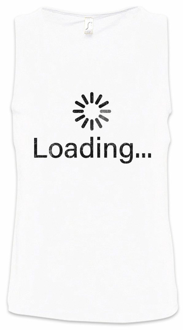 Tanktop Loading Symbol Ärmelloses T-Shirt Informatiker Programmierer PC