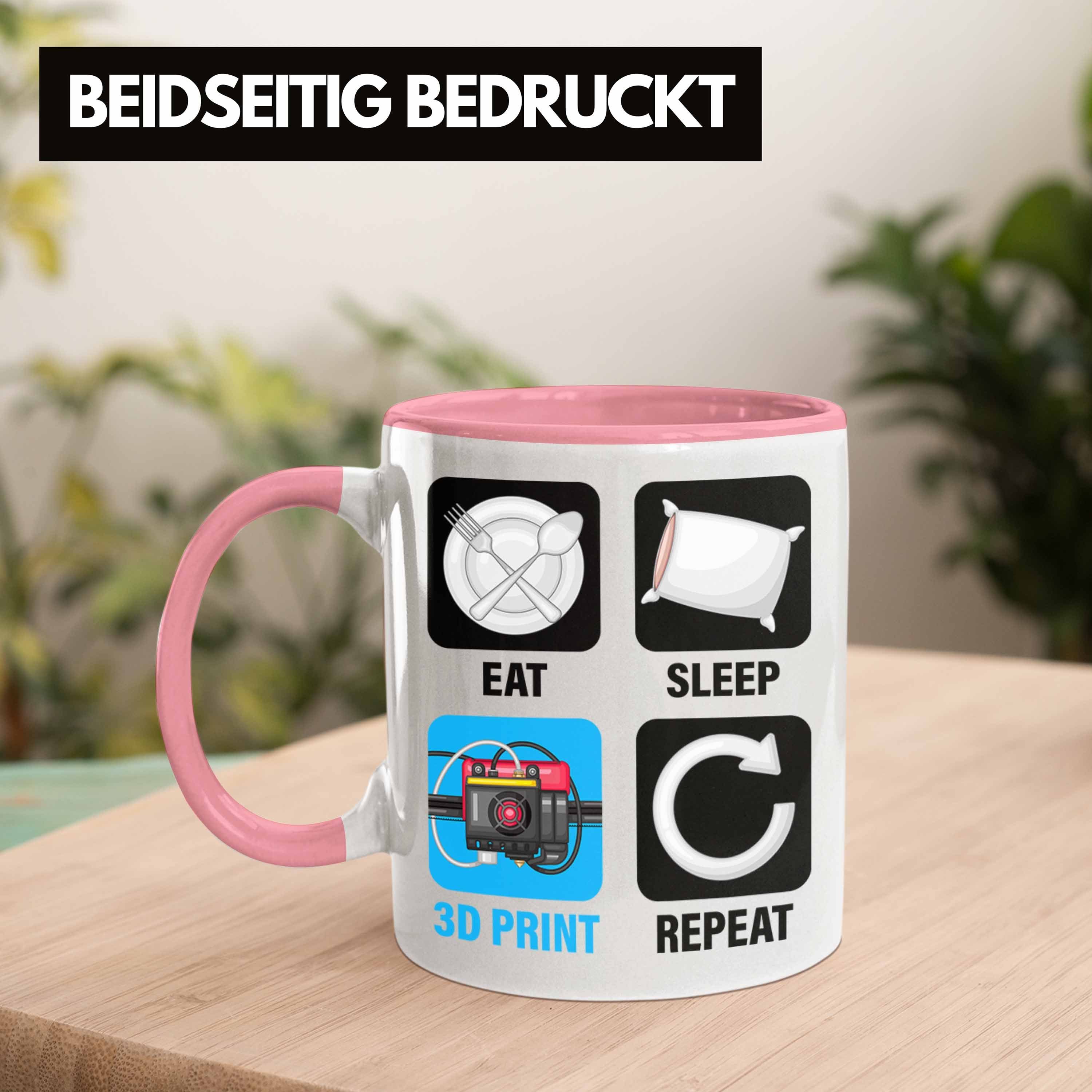 Tasse Printing Repeat 3D Sleep Print 3D Mä Geschenk Rosa Eat Tasse Trendation Drucker für 3D