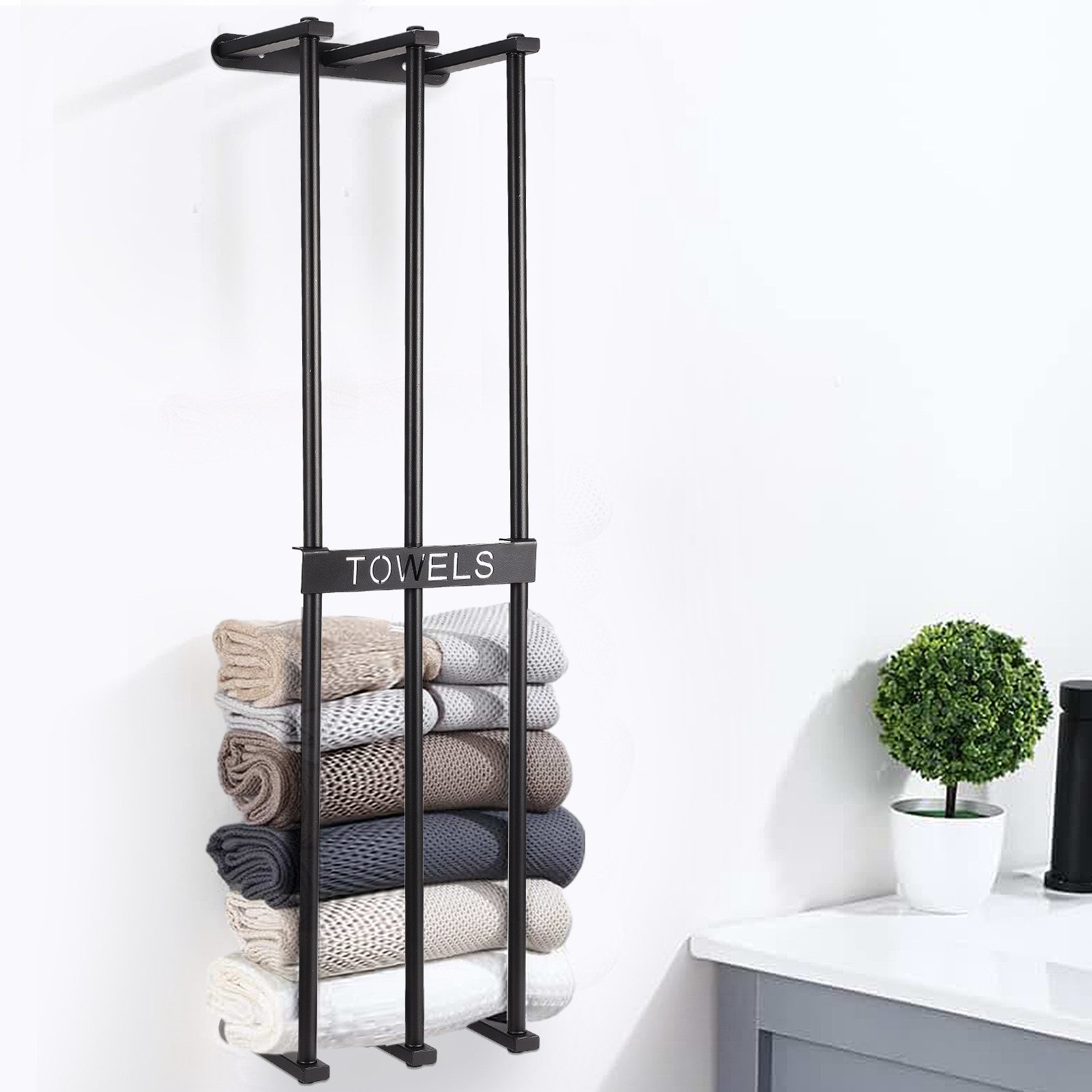 SEEZSSA Handtuchhalter Roll Handtuch Wand Handtuchhalter für Badezimmer Hot günstig online kaufen