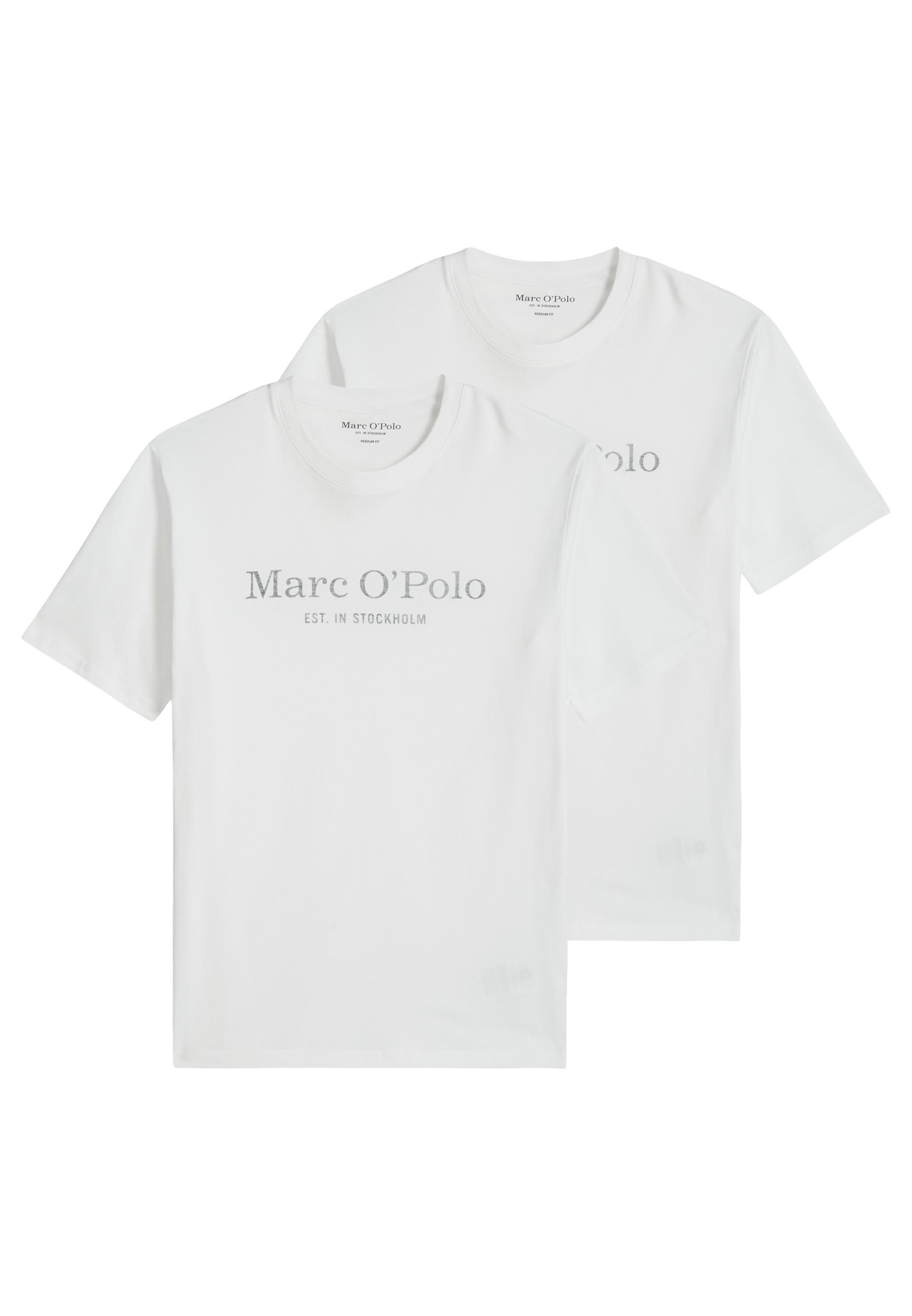 Marc O'Polo T-Shirt 2er Pack Kjer (Spar-Set, 2-tlg) T-Shirt - Baumwolle - Atmungsaktiv - Weiche Baumwolle