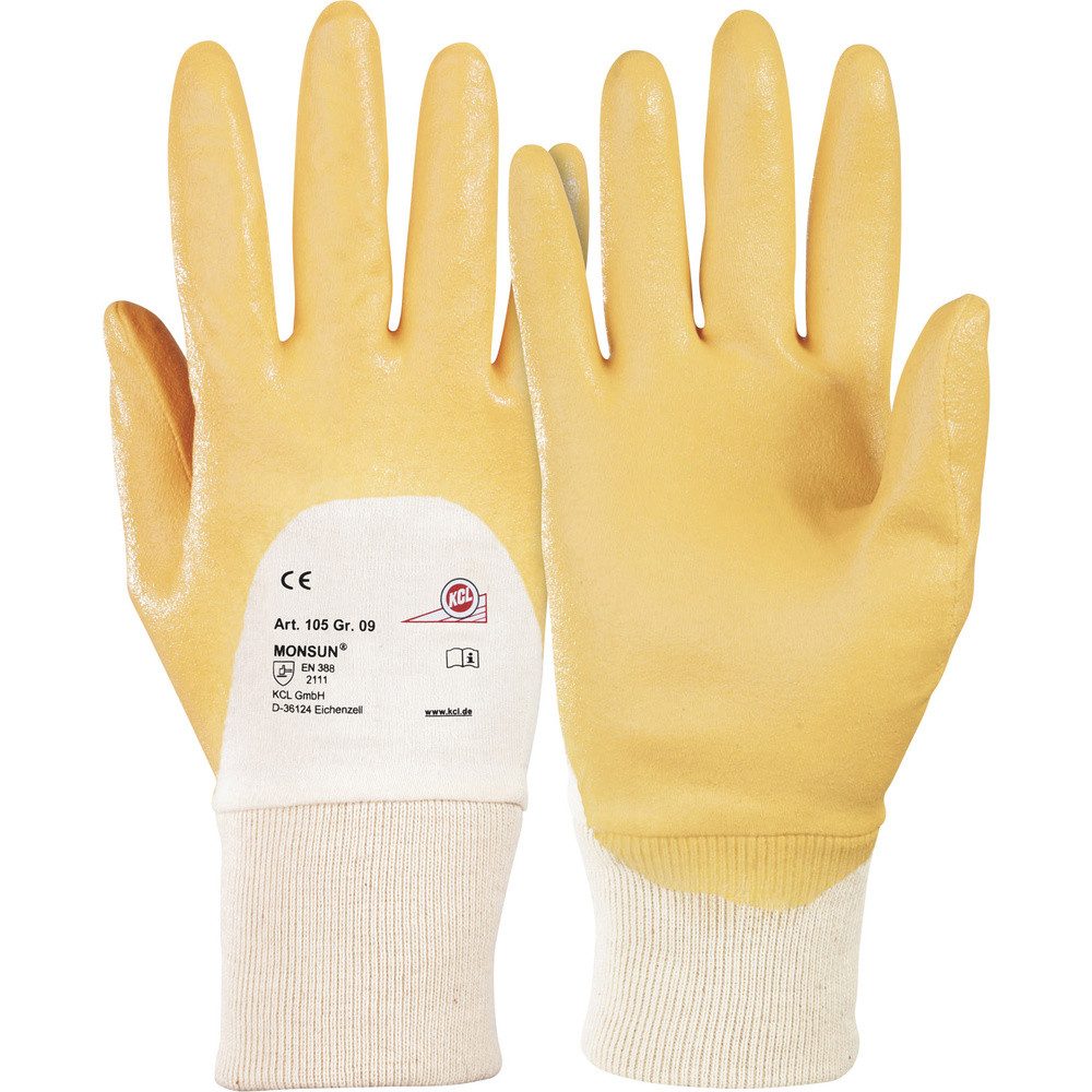 Arbeitshandschuhe KCL Monsun® 105-10 Baumwolle Arbeitshandschuh Größe (Handschuhe): 10