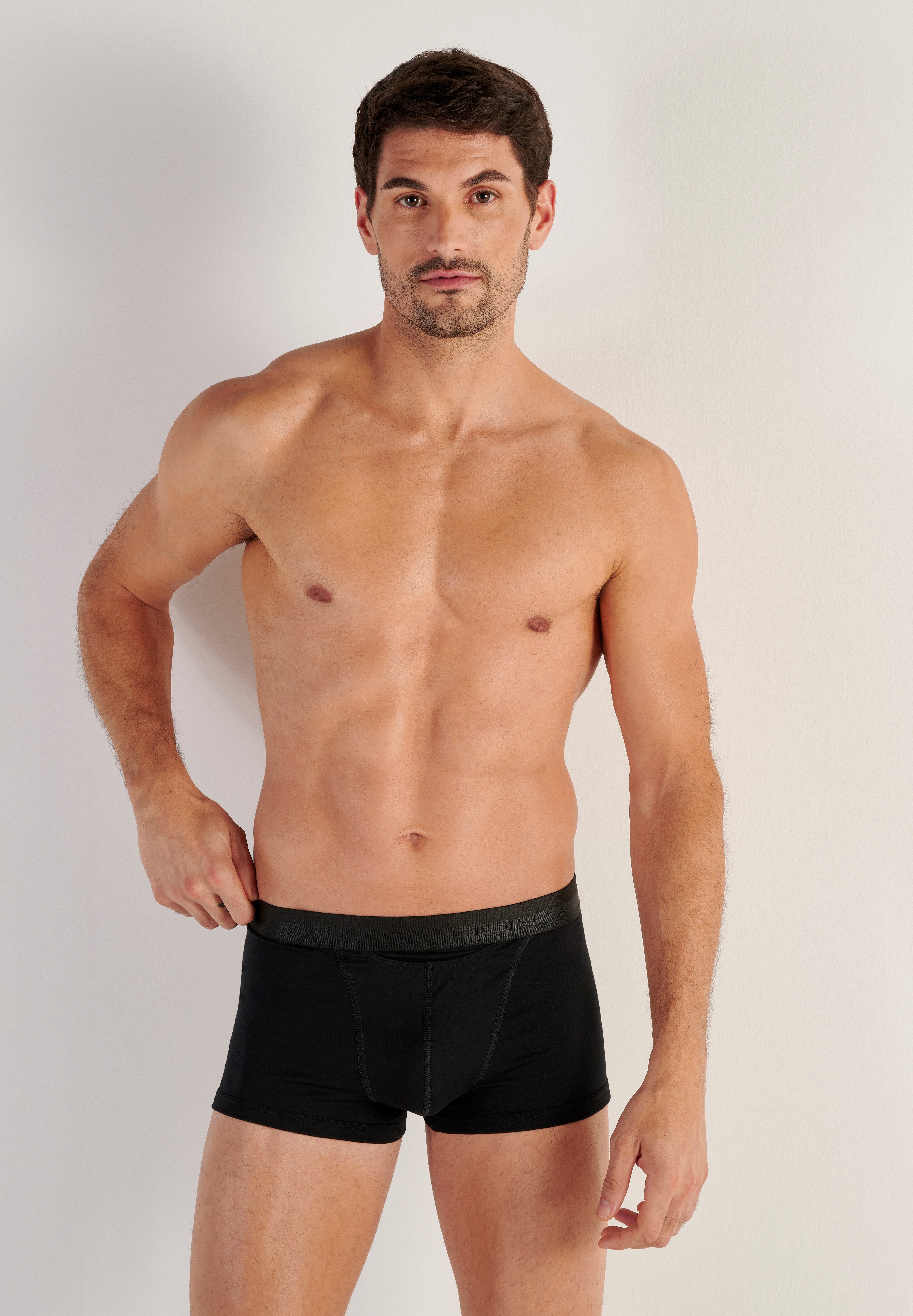 Hom Boxershorts HO1 bequem, weich, eng, elastisch, basic, breiter Bund, Baumwollmix