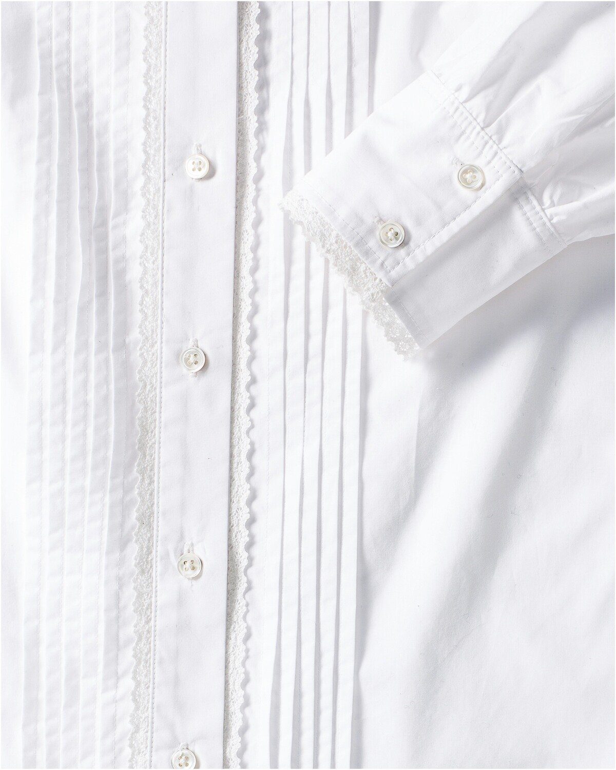 Reitmayer Trachtenbluse Stehkragenbluse mit Spitze