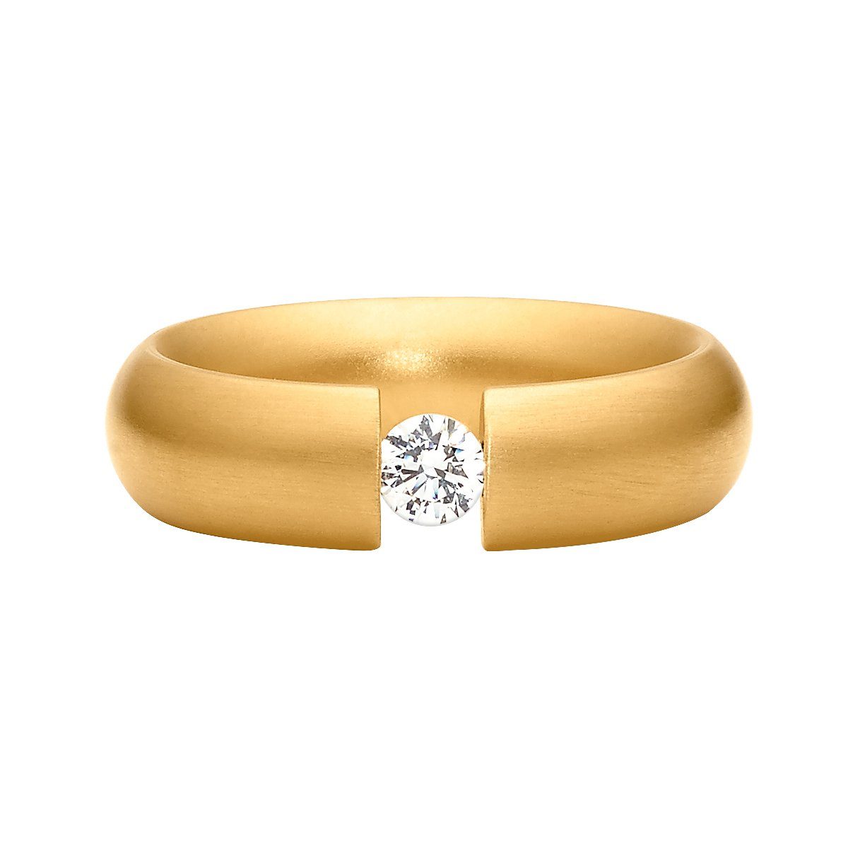 inkl. Geschenkverpackung), 1-tlg., goldfarben als (Ring, Stein Fingerring Heideman Ring Intensio mit Spannring Gewölbt gearbeitet