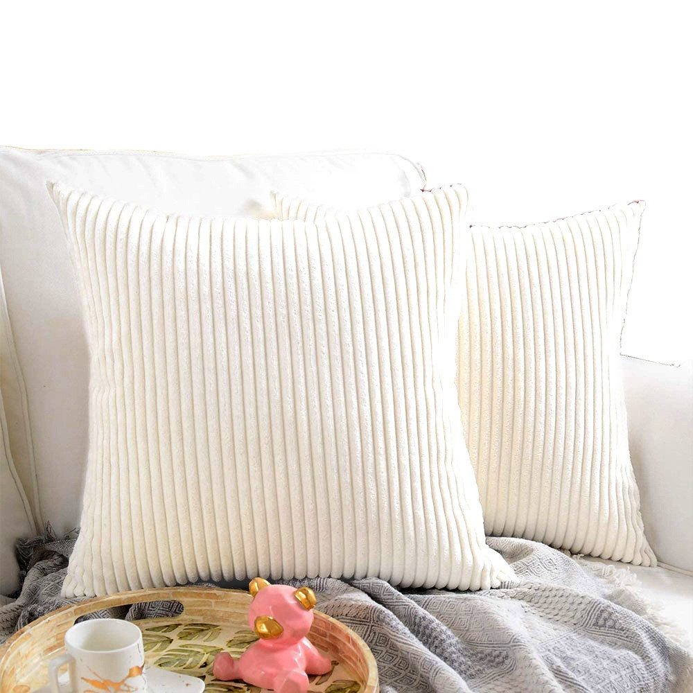Coonoor Kissenbezüge Kissenhülle Kordsamt Zierkissenbezug Dekokissen (2 Stü günstig online kaufen