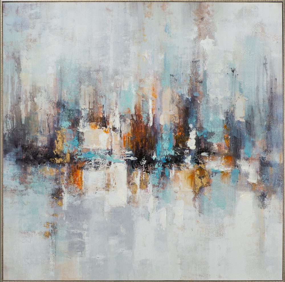 ArtUniverse Gemälde Feuer und Eis 100 x 100 cm, Abstrakt